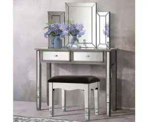 Mirrored Furniture Dressing Table Dresser Mirror Stool Chest of Drawers