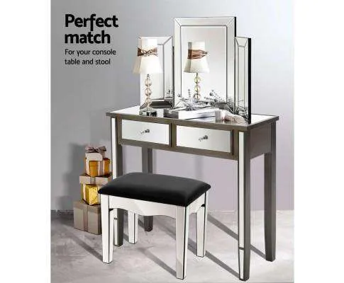 Mirrored Furniture Dressing Table Dresser Mirror Stool Chest of Drawers