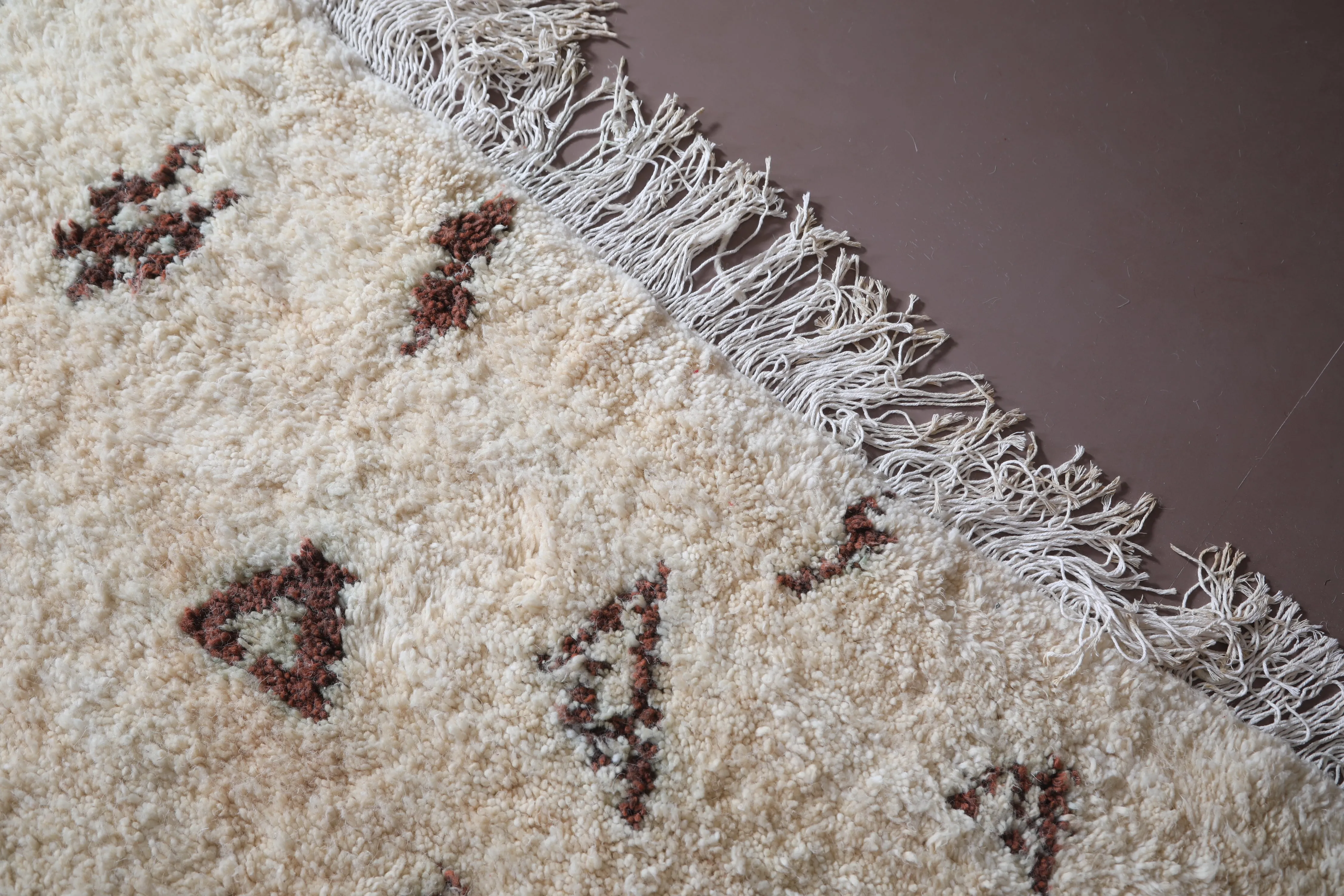 Moroccan berber Rug - Beni Ourain Brown and Beige rug - Custom Rug