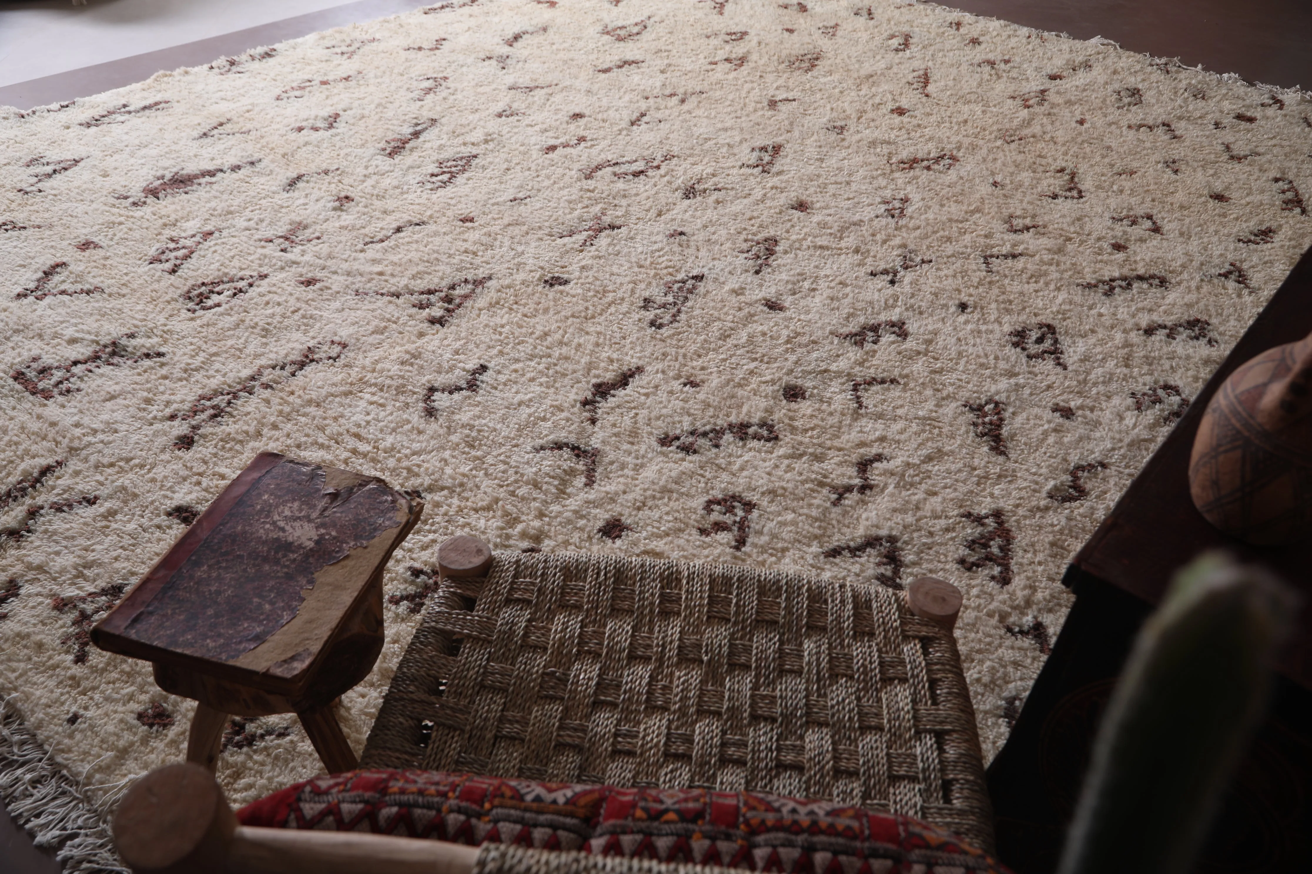 Moroccan berber Rug - Beni Ourain Brown and Beige rug - Custom Rug