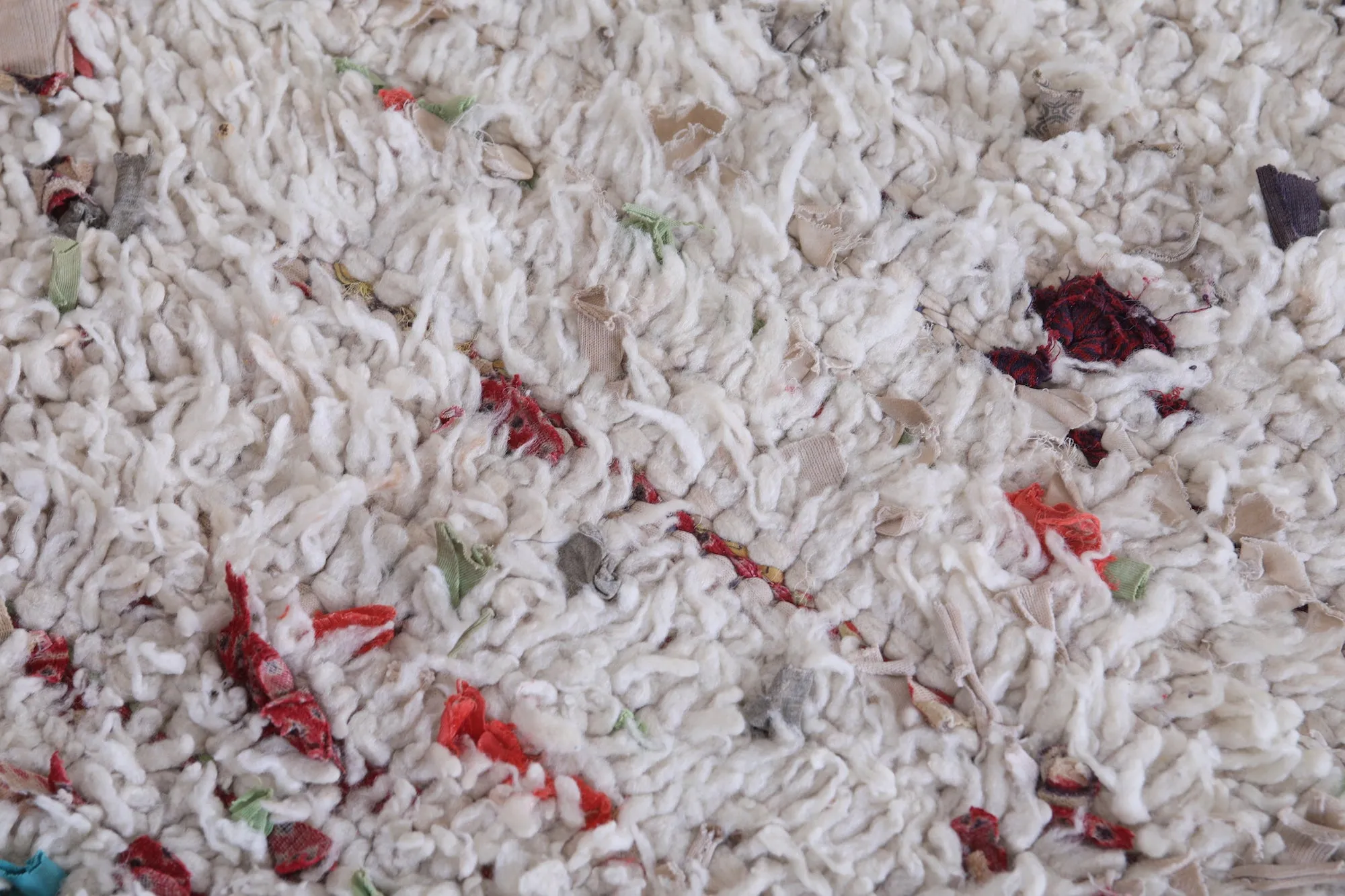 Moroccan Shaggy Rug Runner – Handmade Berber Carpet (2.4 x 5.9 ft)