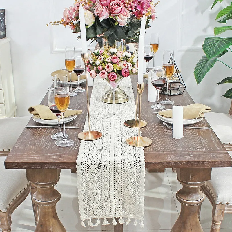 Nordic Crochet Table Runner
