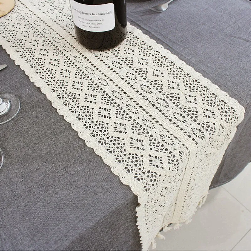 Nordic Crochet Table Runner