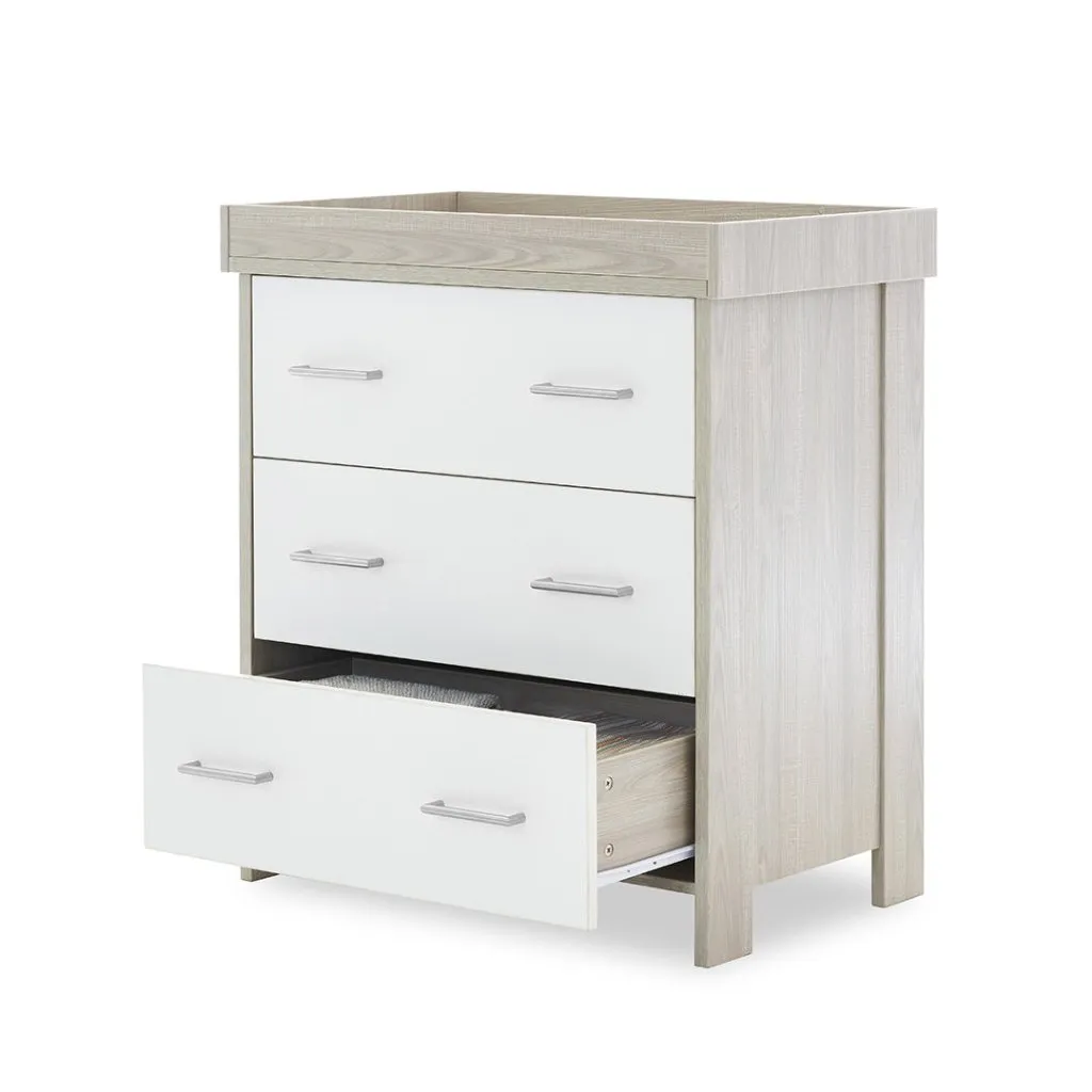 OBABY Nika 3 Piece Room Set - Grey Wash & White