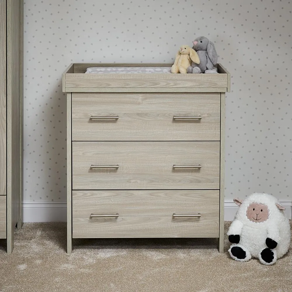 Obaby Nika 3 Piece Room Set - Grey Wash