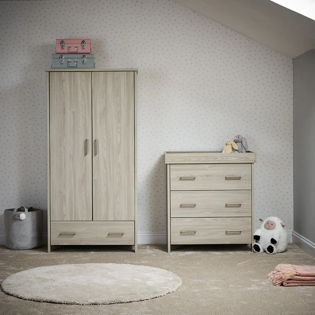 OBABY Nika 3 Piece Room Set - Oatmeal
