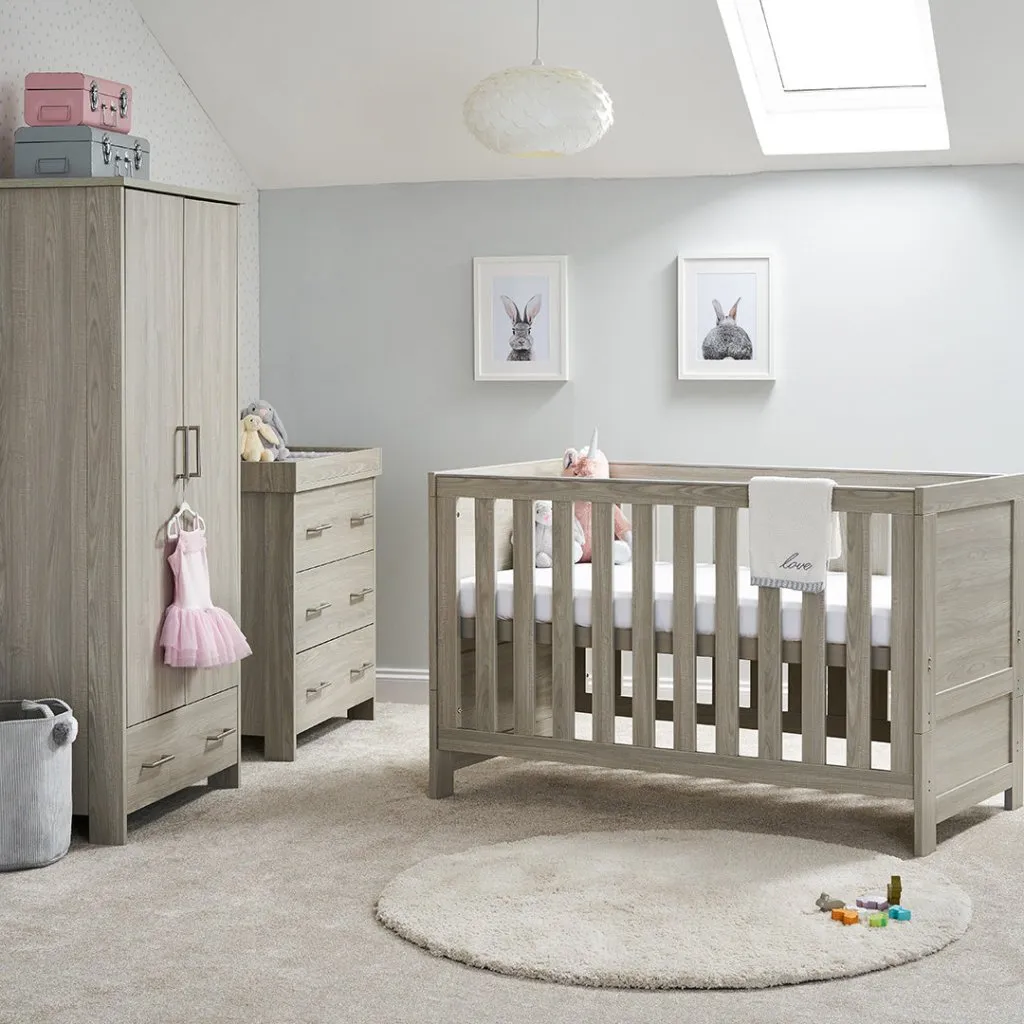 OBABY Nika 3 Piece Room Set - Oatmeal