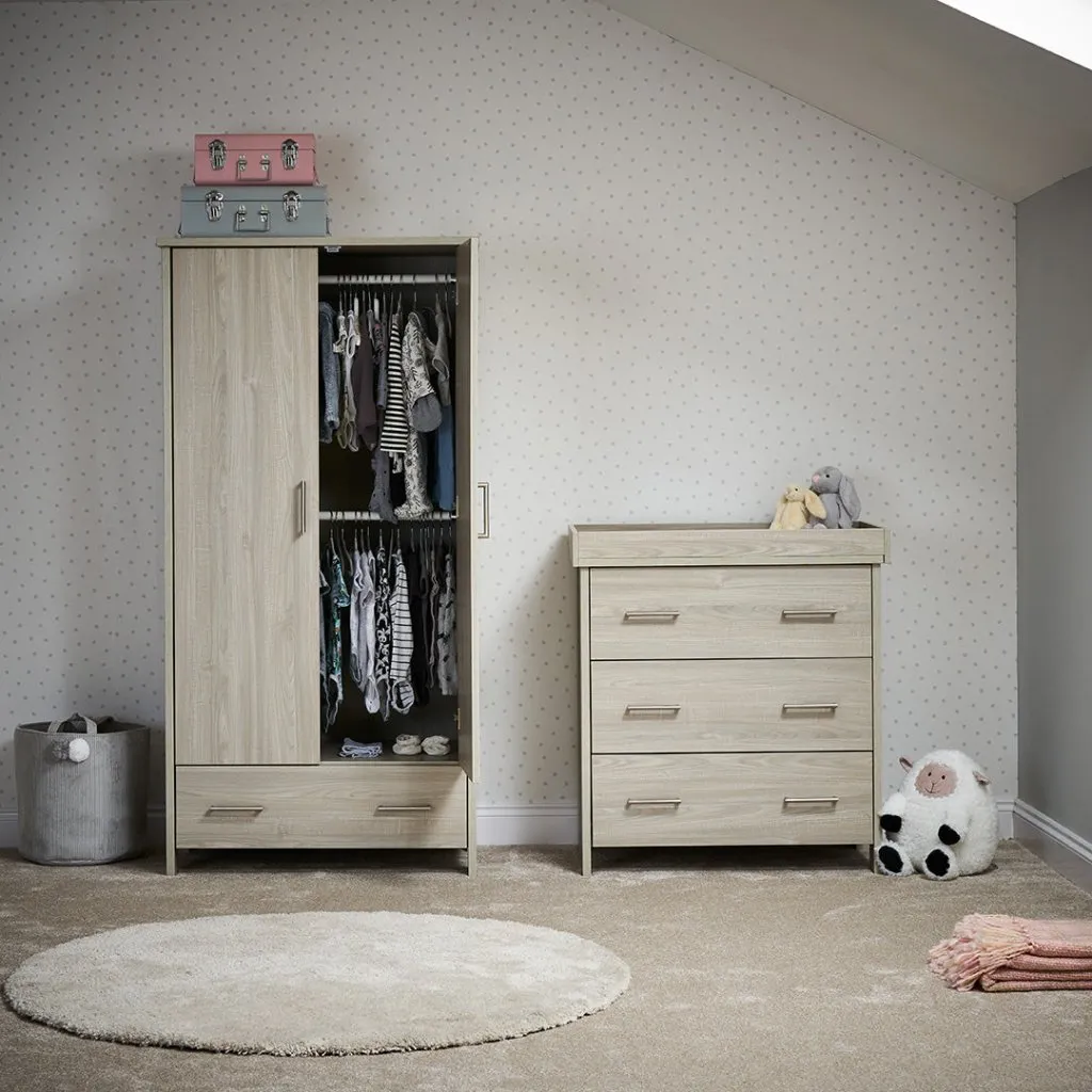 OBABY Nika 3 Piece Room Set - Oatmeal