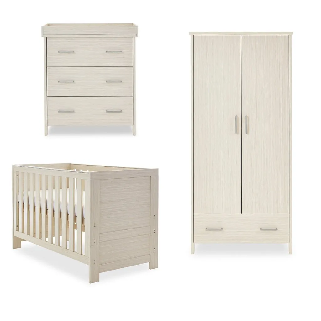 OBABY Nika 3 Piece Room Set - Oatmeal