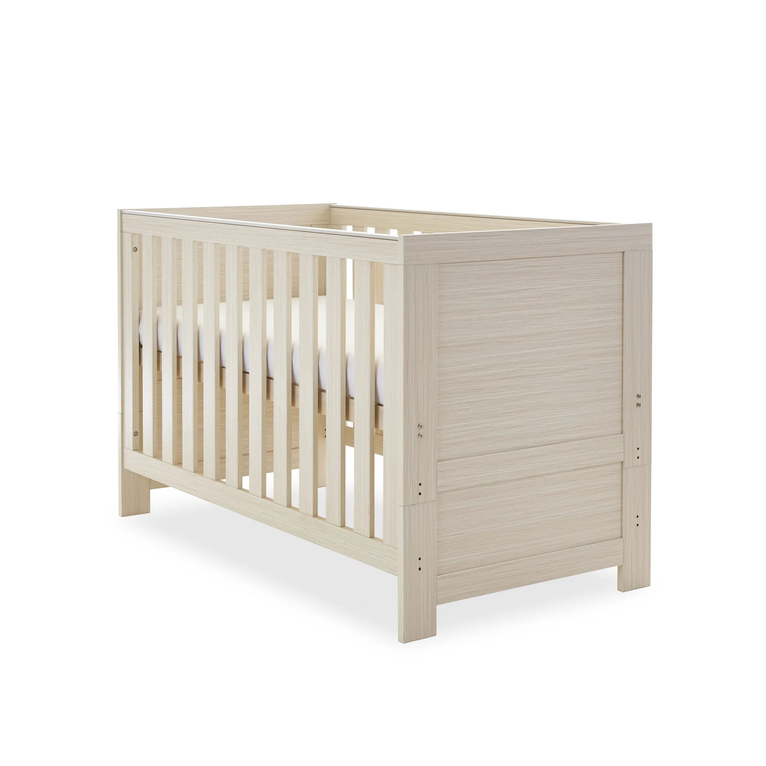 Obaby Nika 3 Piece Room Set with Cot Bed & Changing Unit - Oatmeal