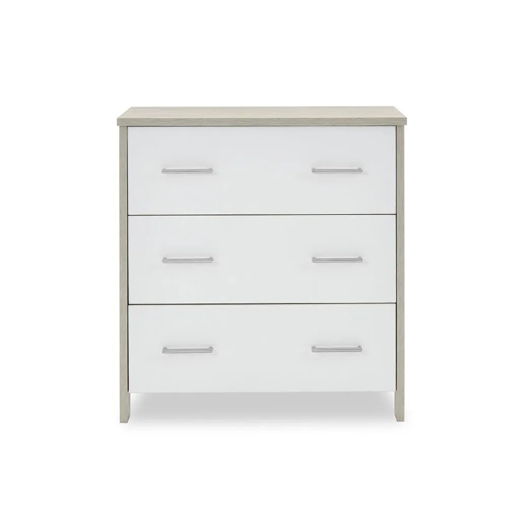 OBABY Nika Changing Unit - Grey Wash & White