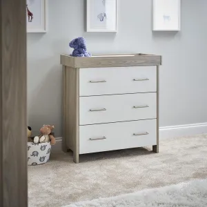 Obaby Nika Changing Unit - Grey Wash with White
