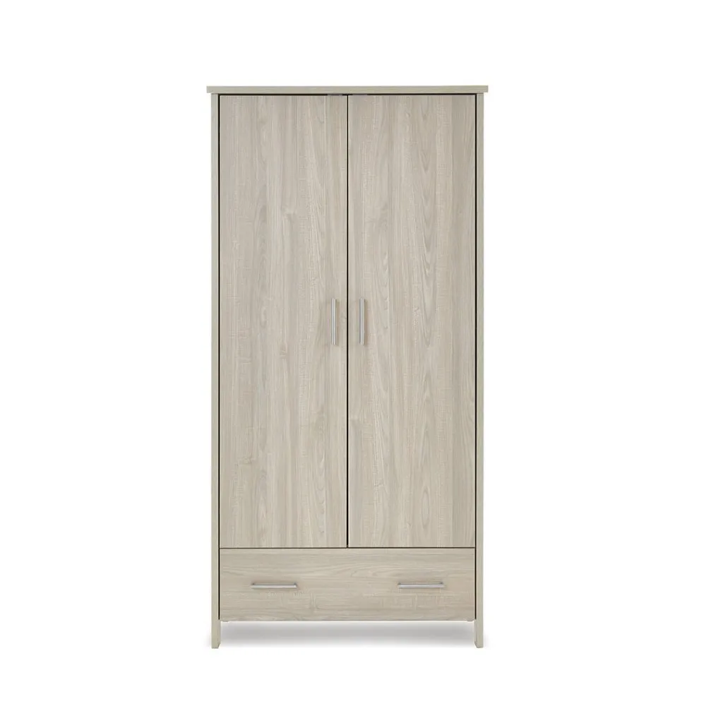 OBABY Nika Double Wardrobe - Grey Wash