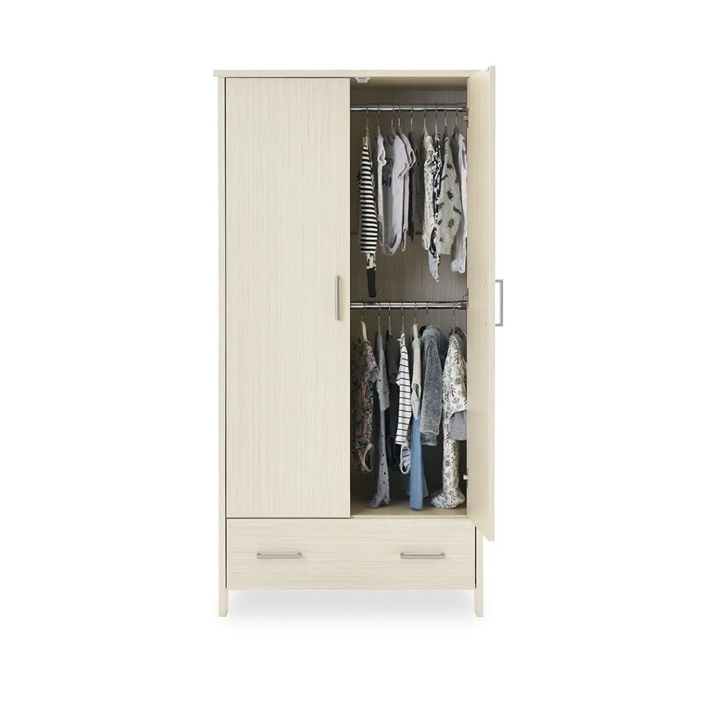 OBABY Nika Double Wardrobe - Oatmeal
