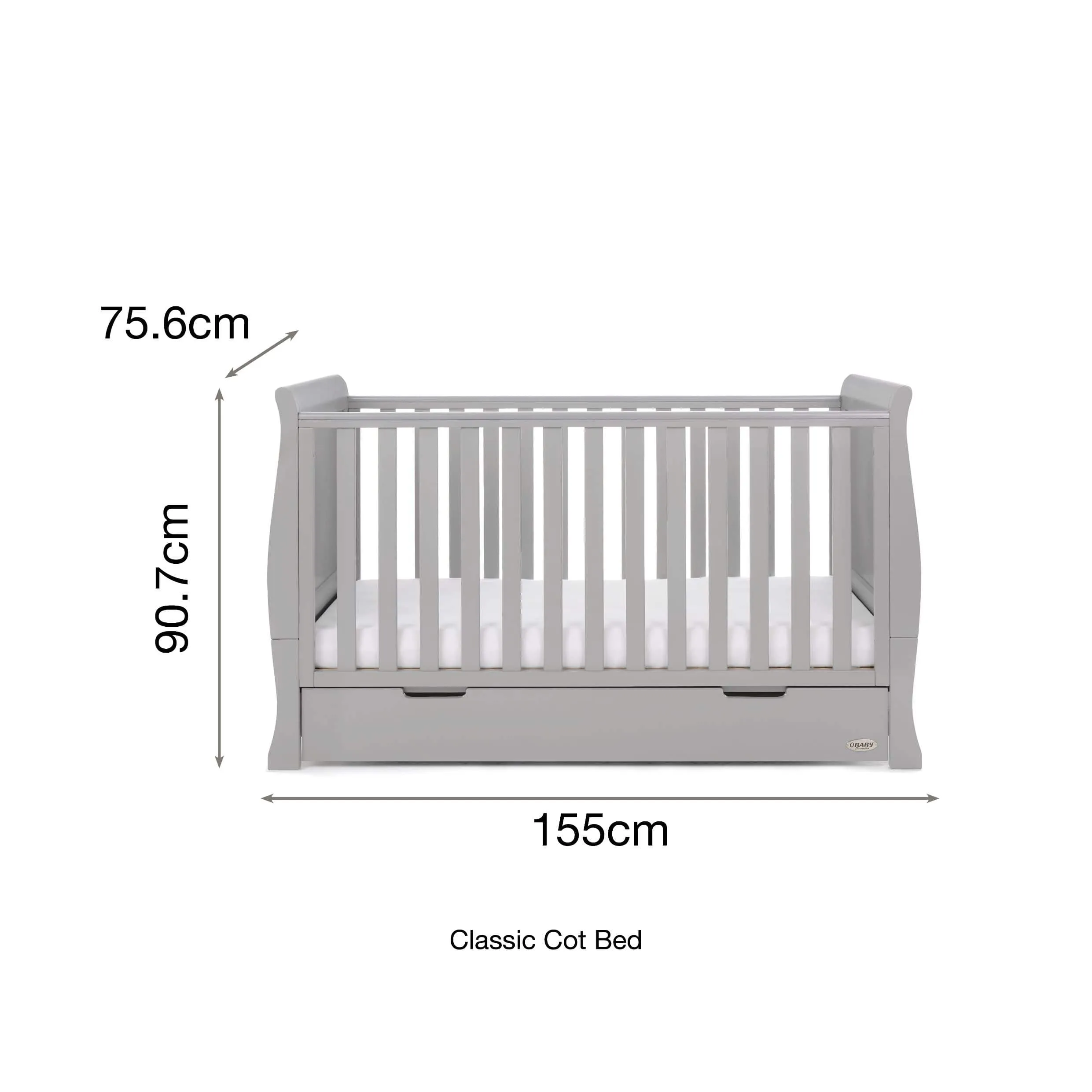 Obaby Stamford Classic 7 Piece Room Set Warm Grey