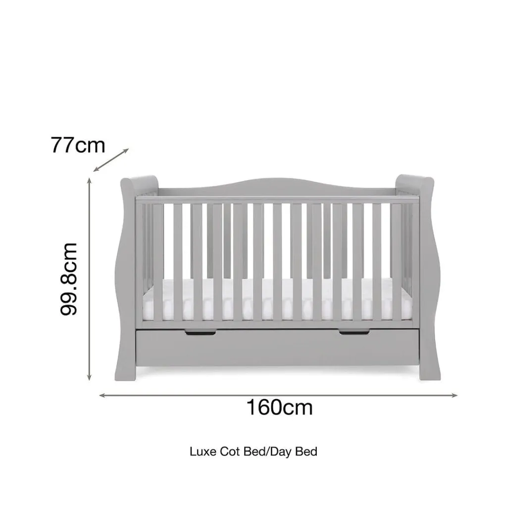 OBABY Stamford Luxe 4 Piece Room Set - Warm Grey