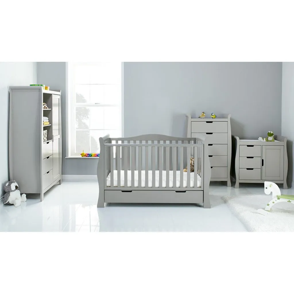 OBABY Stamford Luxe 4 Piece Room Set - Warm Grey
