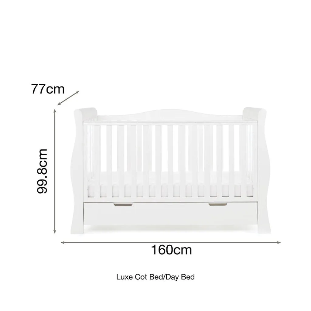 OBABY Stamford Luxe 5 Piece Room Set - White