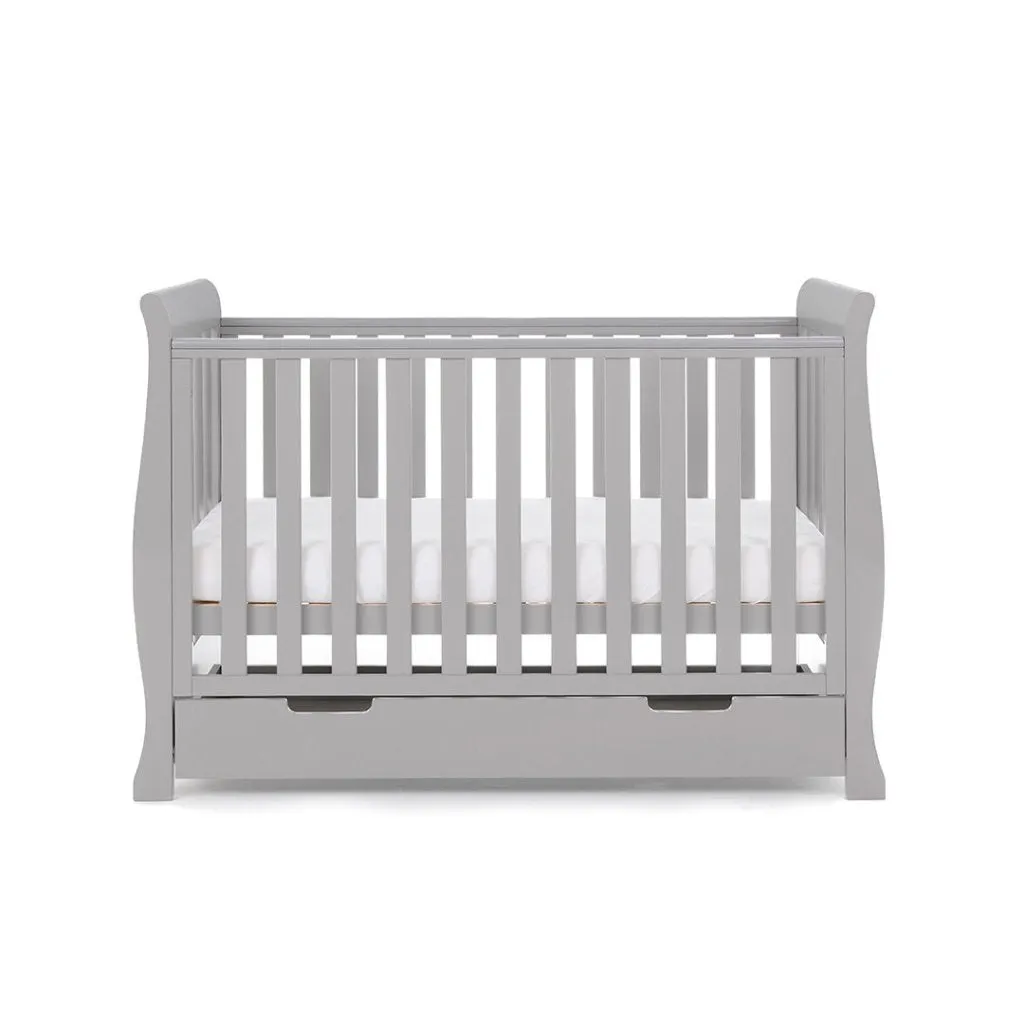 OBABY Stamford Mini Sleigh 3 Piece Room Set - Warm Grey