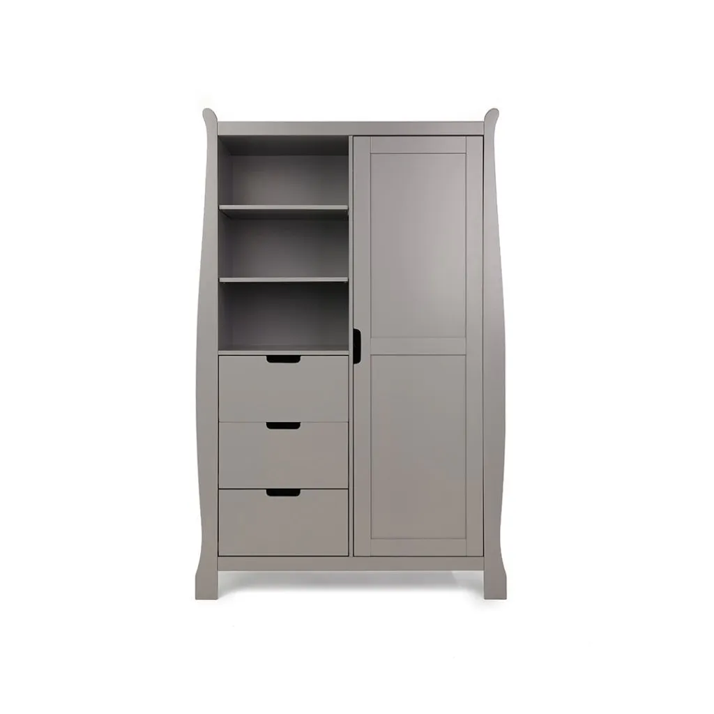 OBABY Stamford Mini Sleigh 3 Piece Room Set - Warm Grey