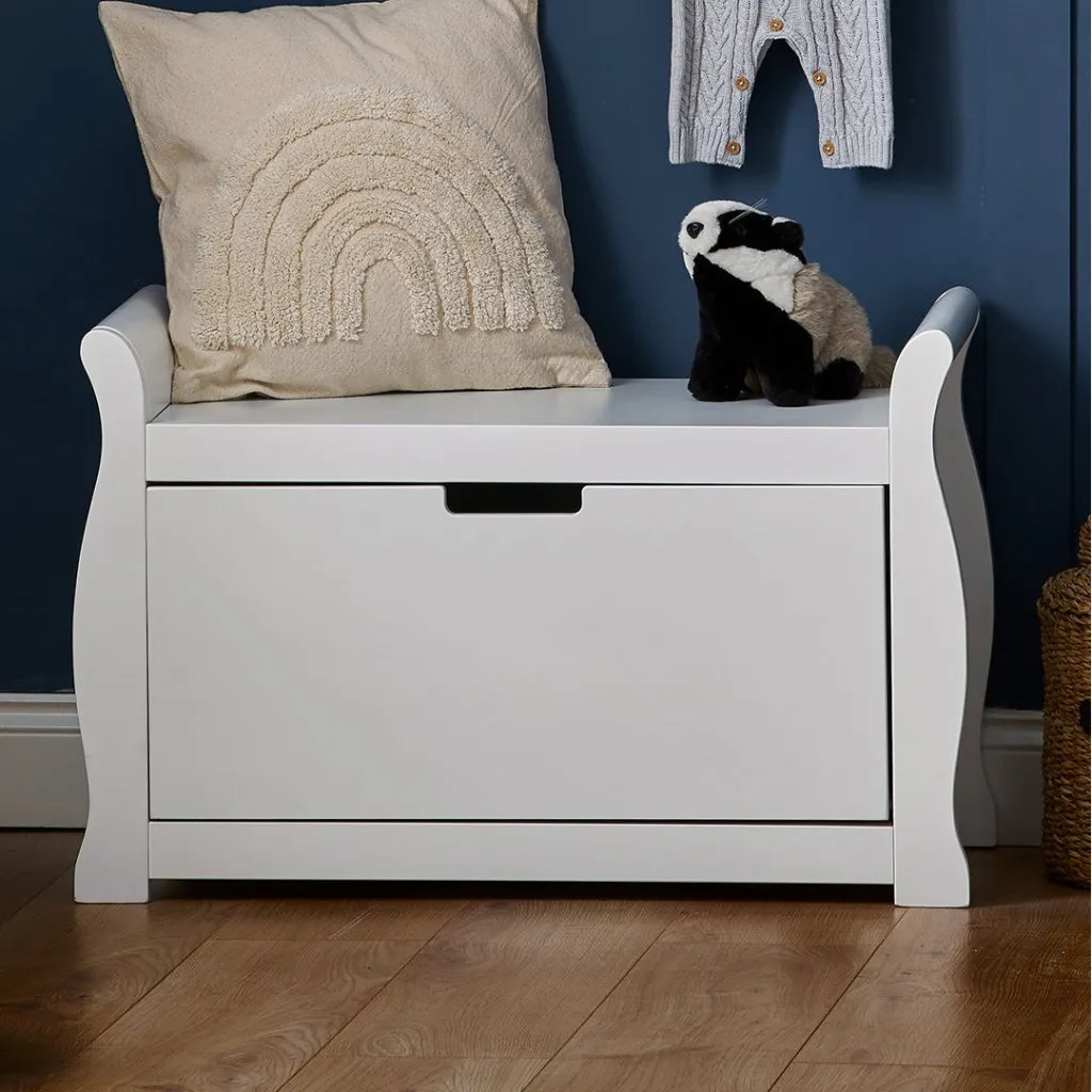 OBABY Stamford Sleigh Toy Box - White
