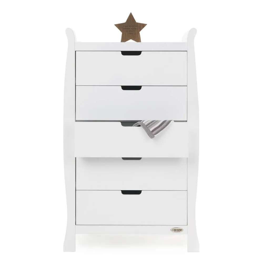 Obaby Stamford Tall Chest of Drawers - White