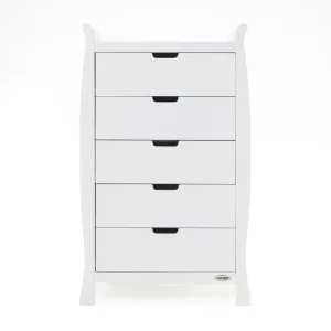 Obaby Stamford Tall Chest Of Drawers - White