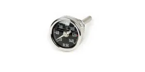 Oil temperature gauge RR black dial | Vespa GT/GTS/GTV/ GTL/S/ET4/ LX/LXV 125-300cc