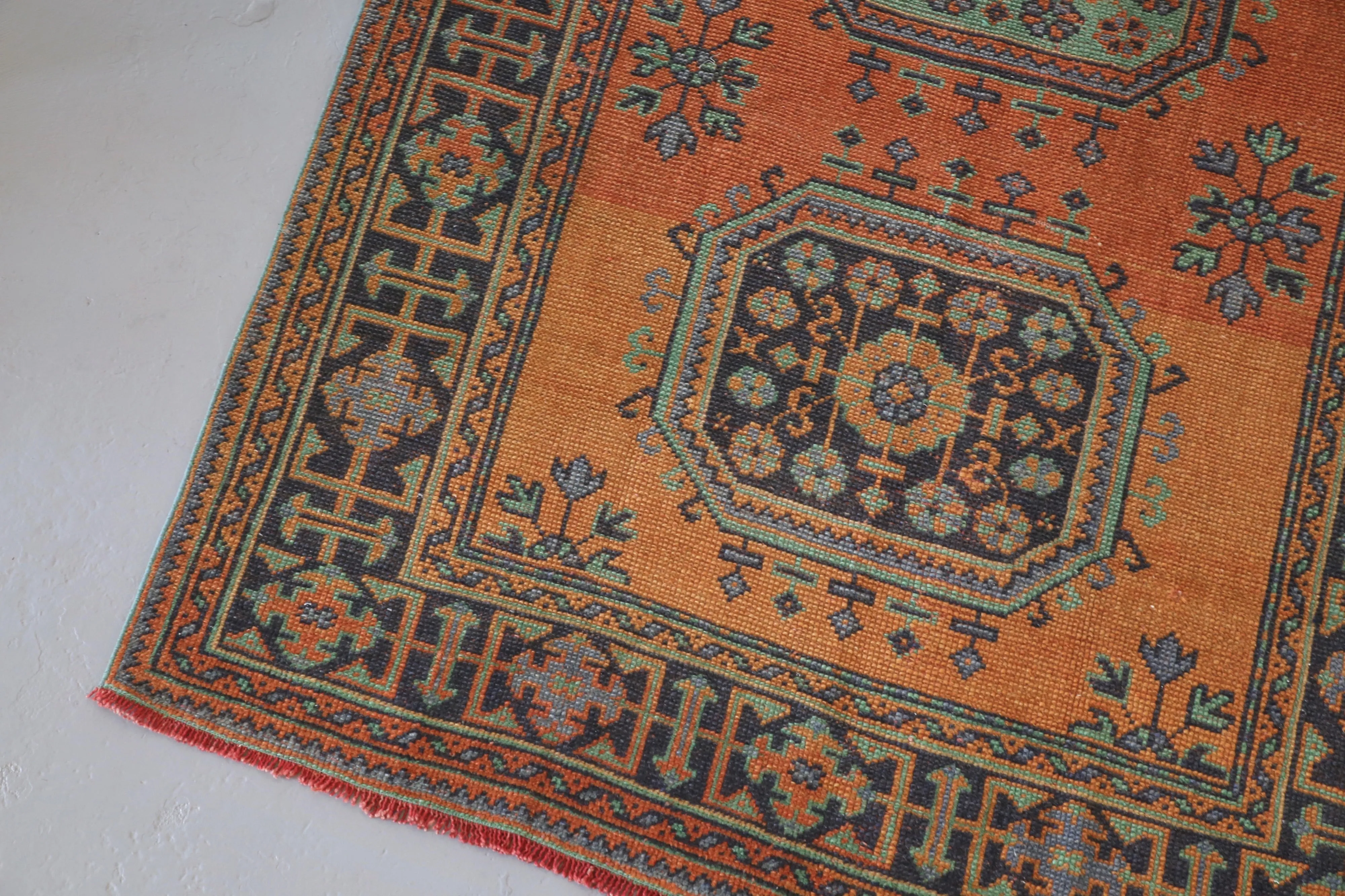 Old Konya Sille Runner Rug 4.8ftx12.3ft