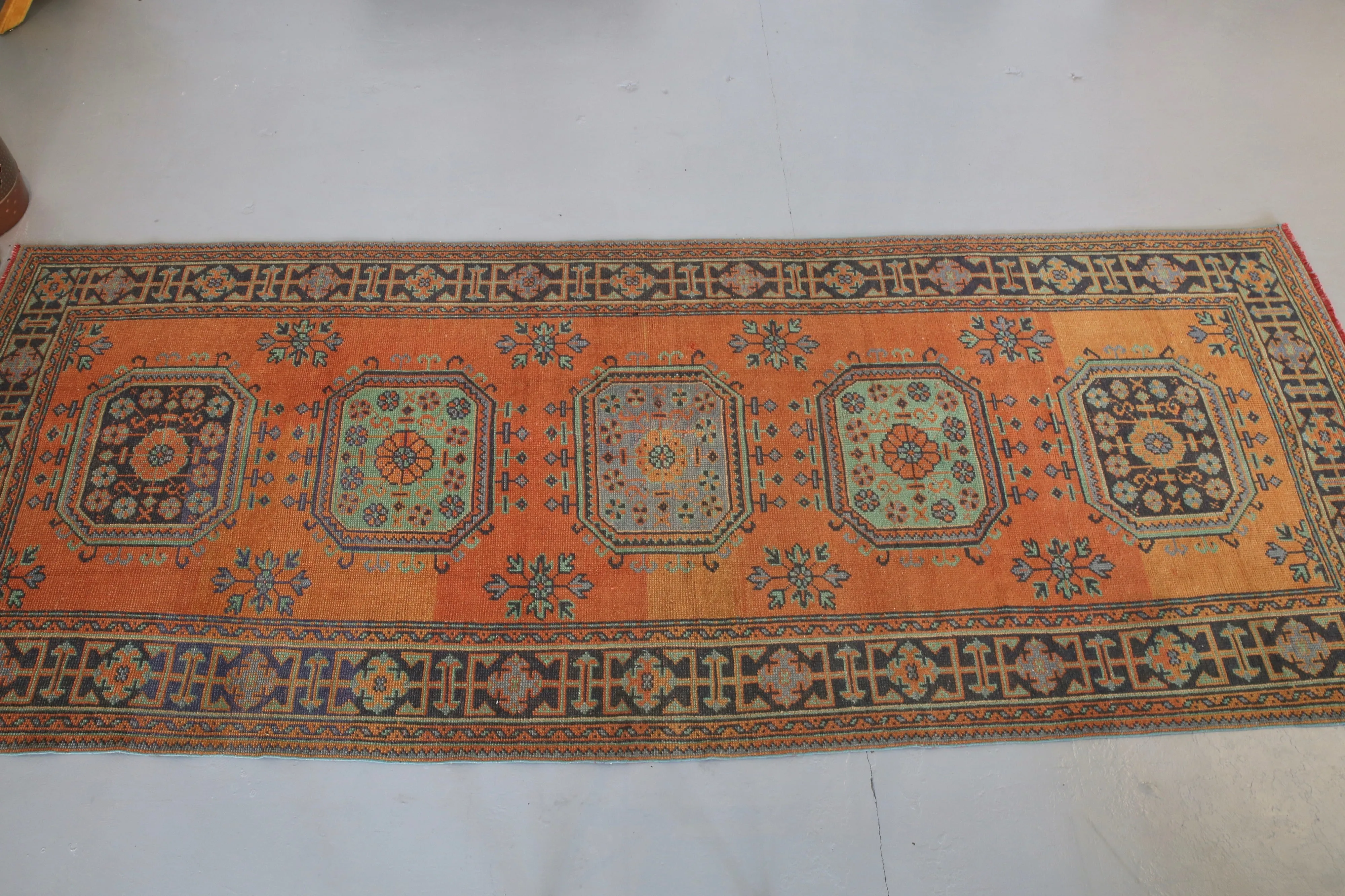 Old Konya Sille Runner Rug 4.8ftx12.3ft