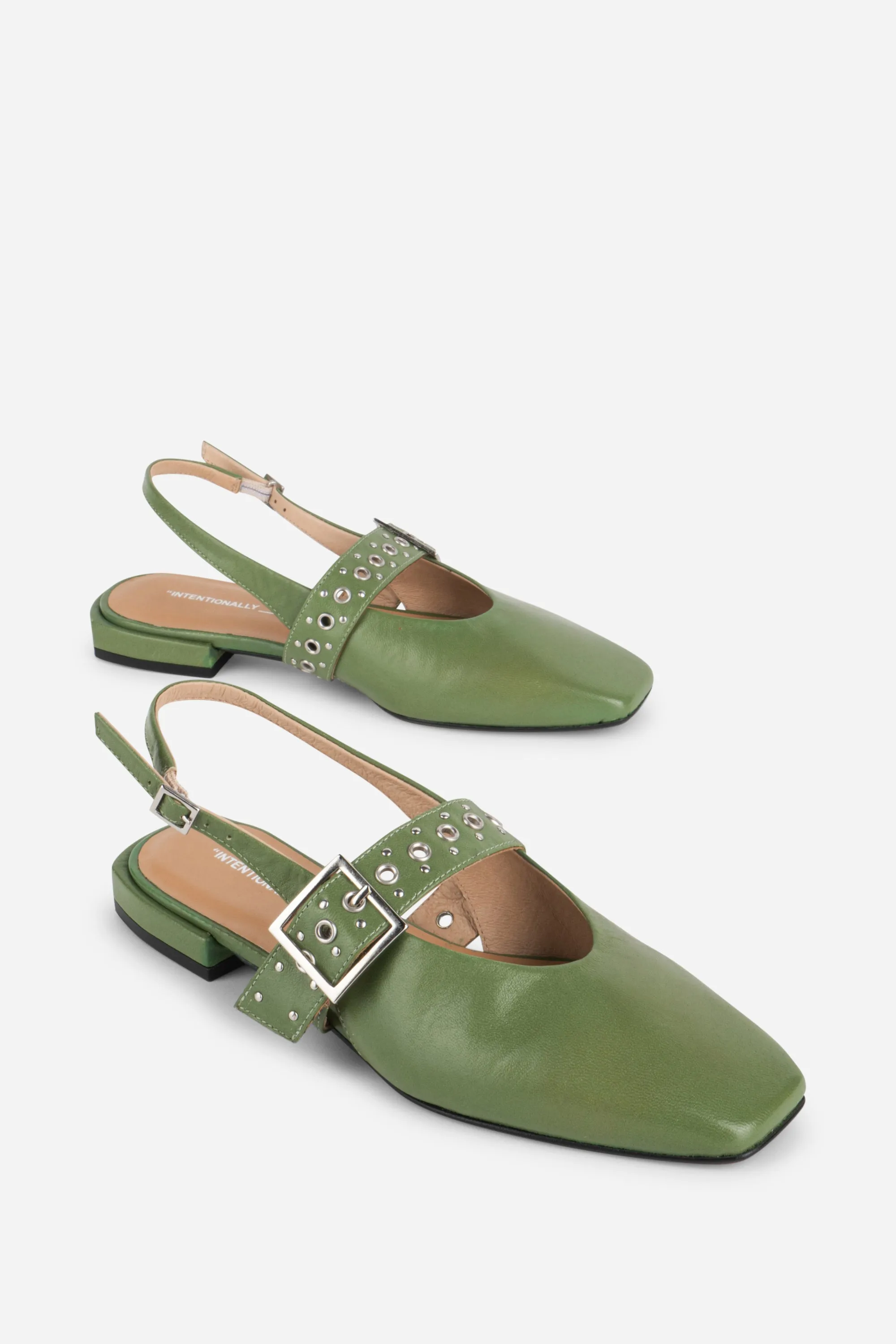 PEARL SLINGBACK NATURAL SOLE BALLET FLAT