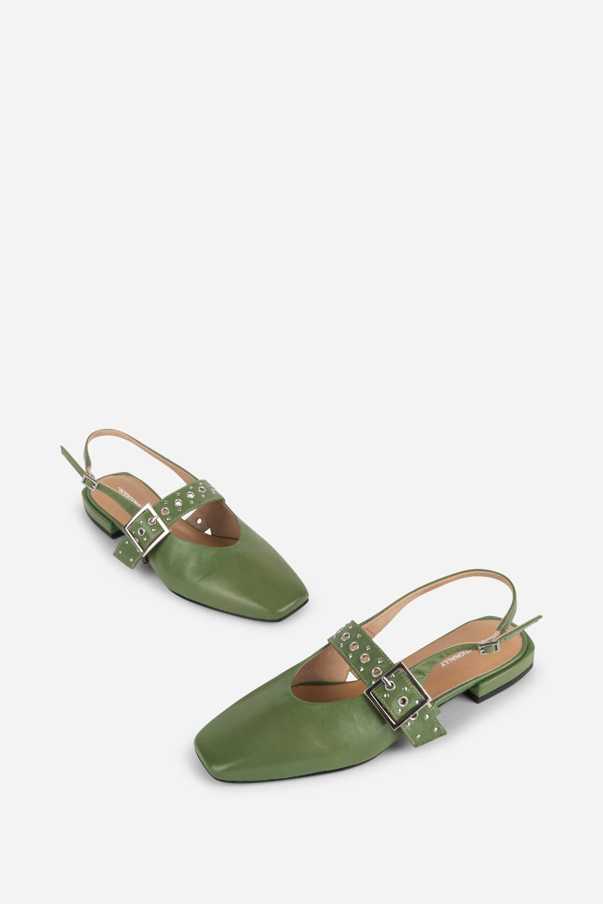 PEARL SLINGBACK NATURAL SOLE BALLET FLAT