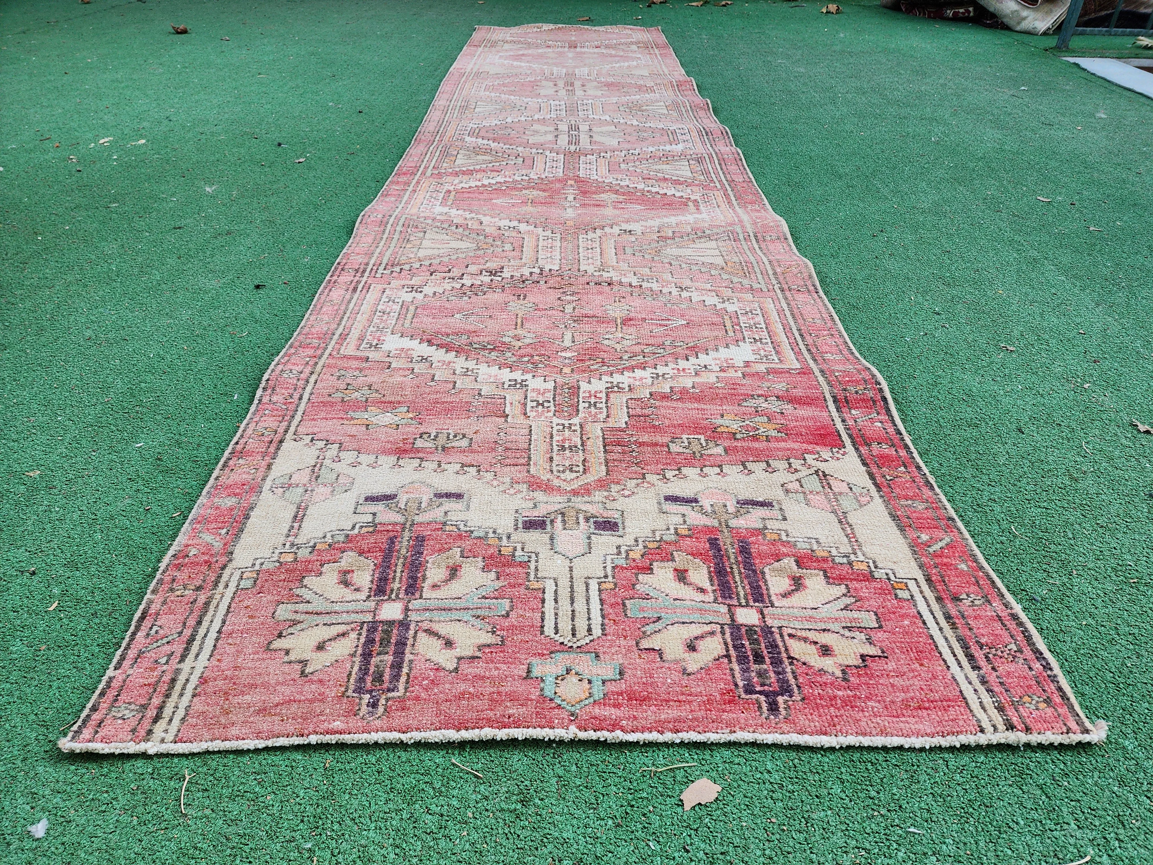 Persian Vintage Runner Rug, 11'2''x2'6''