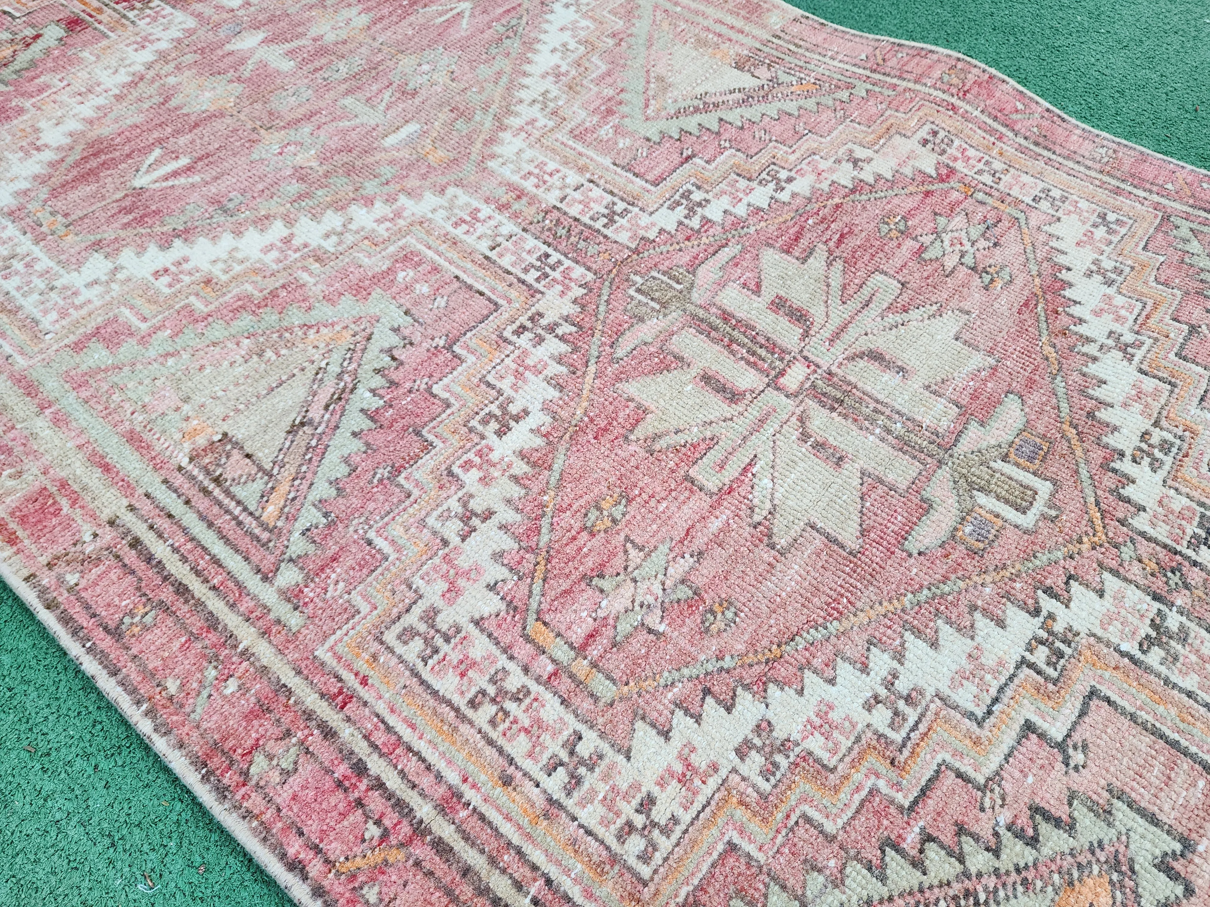 Persian Vintage Runner Rug, 11'2''x2'6''
