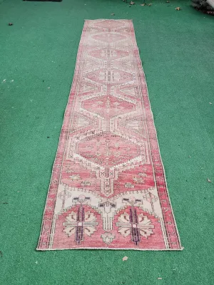 Persian Vintage Runner Rug, 11'2''x2'6''