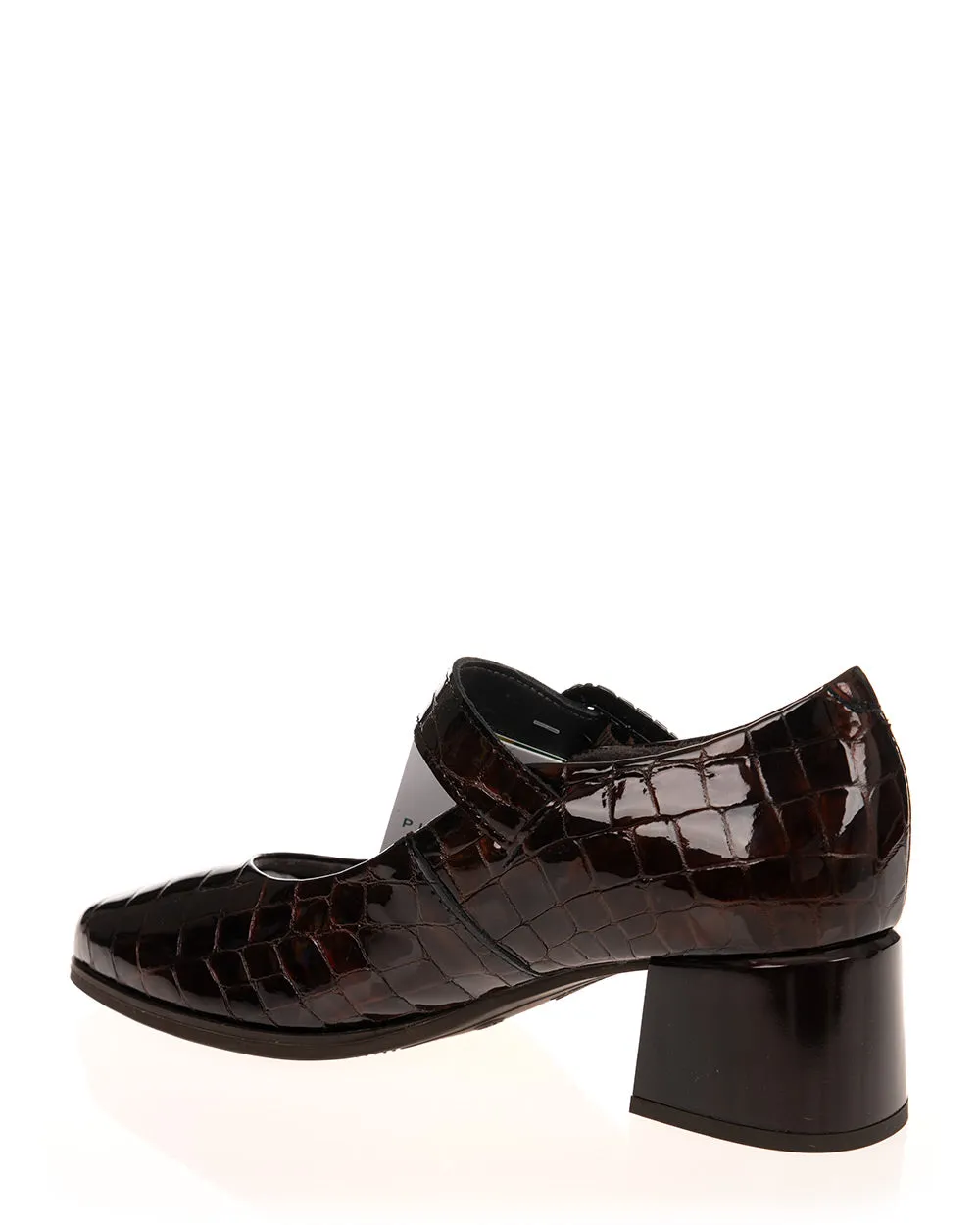 Pitillos 10122 Marron Croco Patent Leather MaryJane Shoe