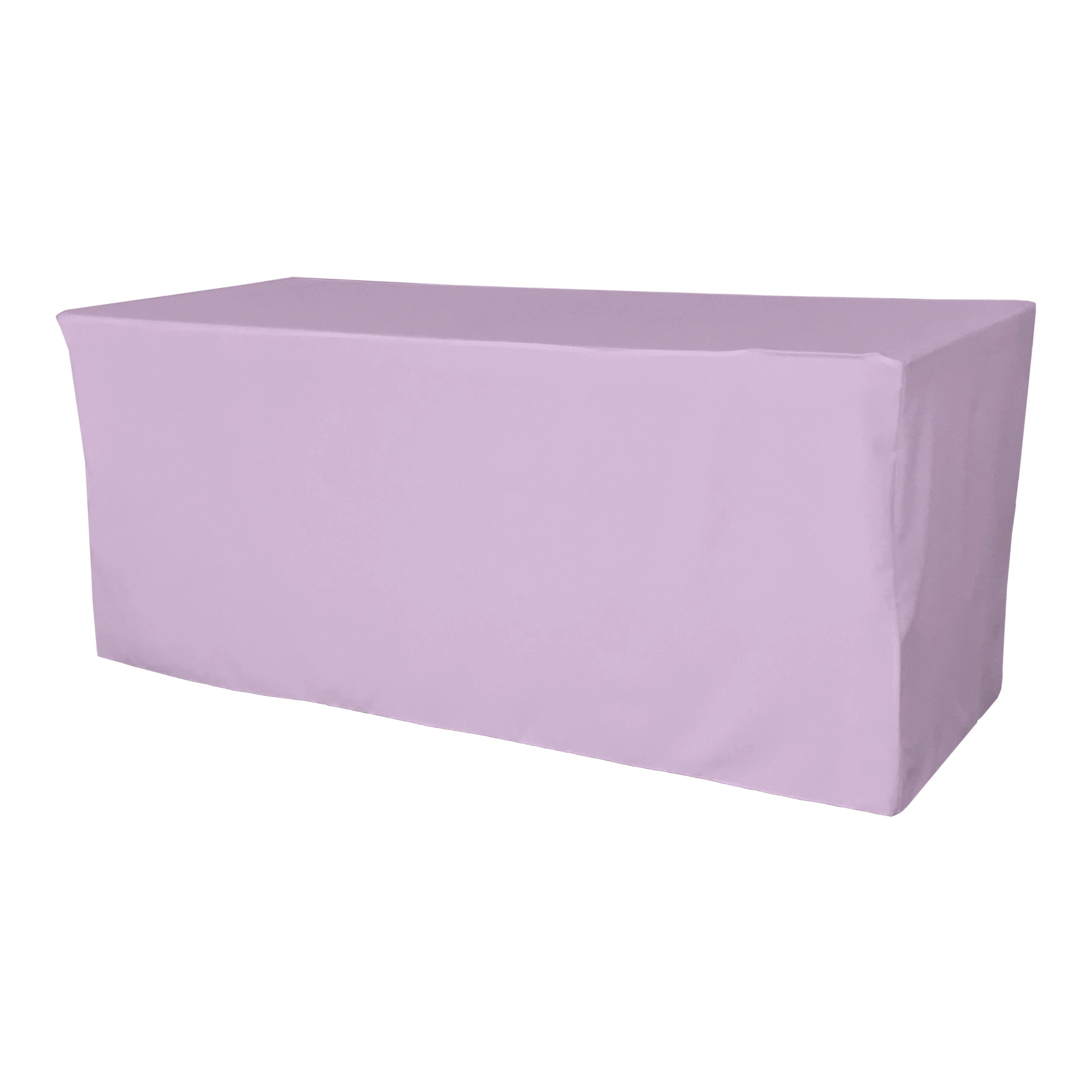 Polyester Poplin Fitted Tablecloth 96 by 30 by 30-Inch