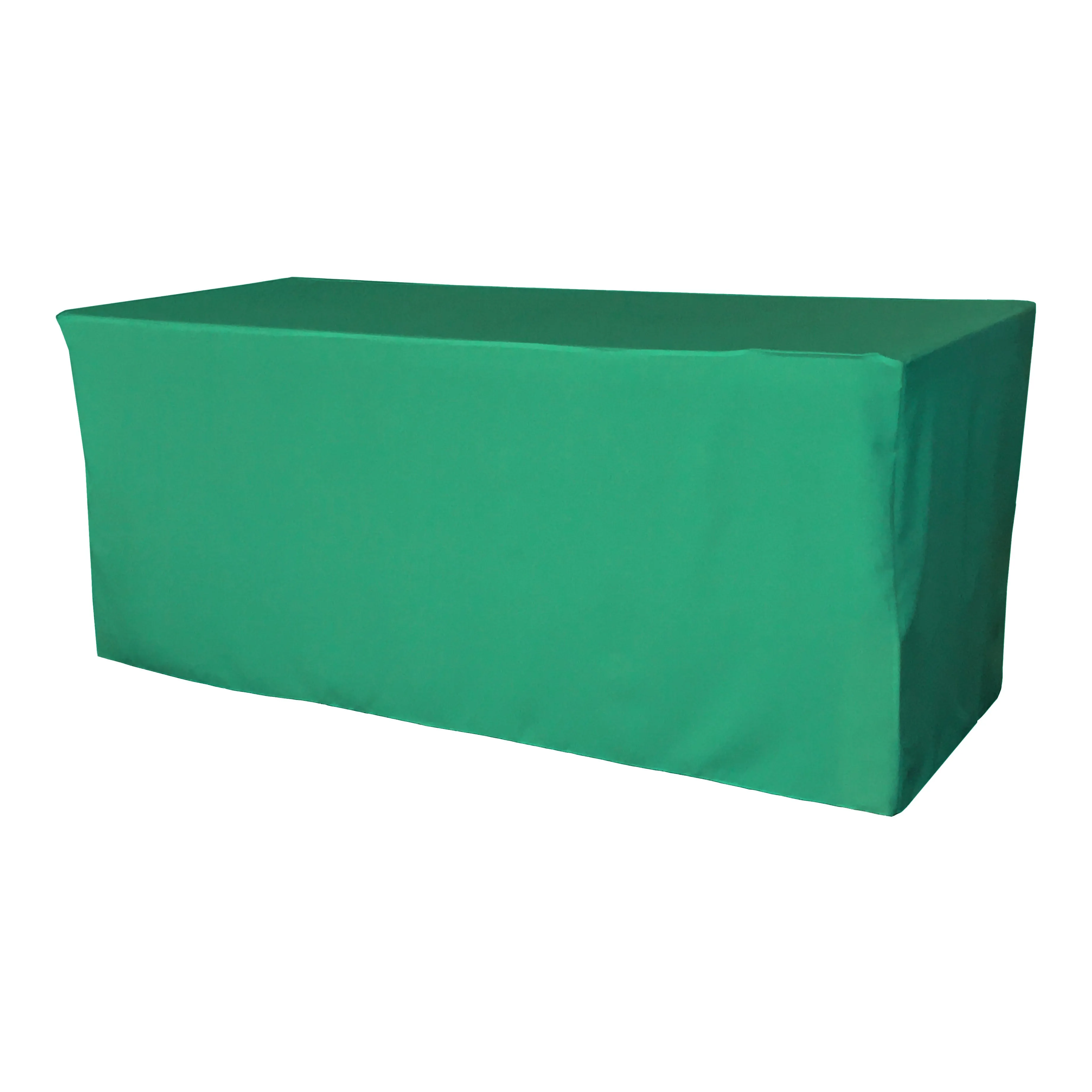 Polyester Poplin Fitted Tablecloth 96 by 30 by 30-Inch