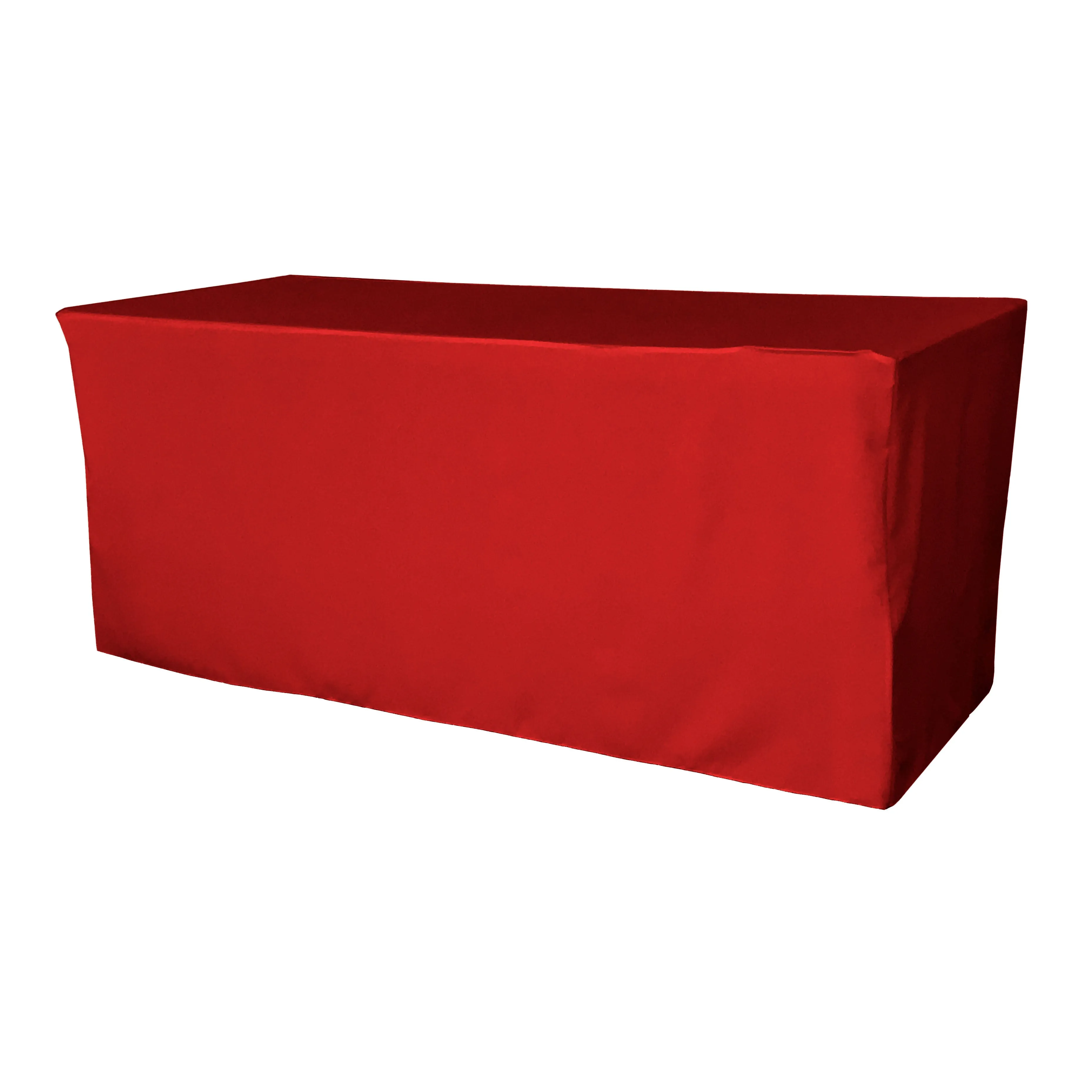 Polyester Poplin Fitted Tablecloth 96 by 30 by 30-Inch