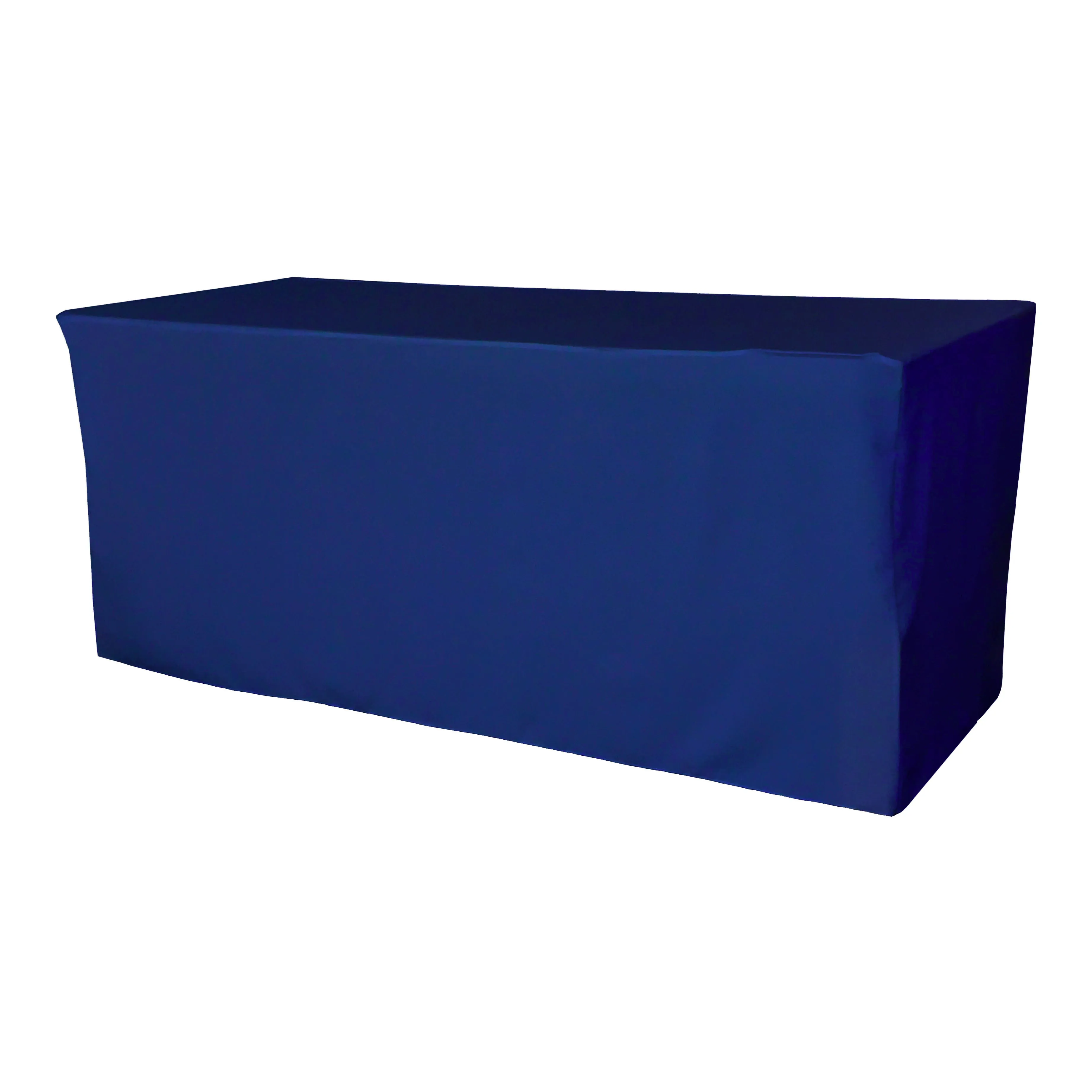 Polyester Poplin Fitted Tablecloth 96 by 30 by 30-Inch