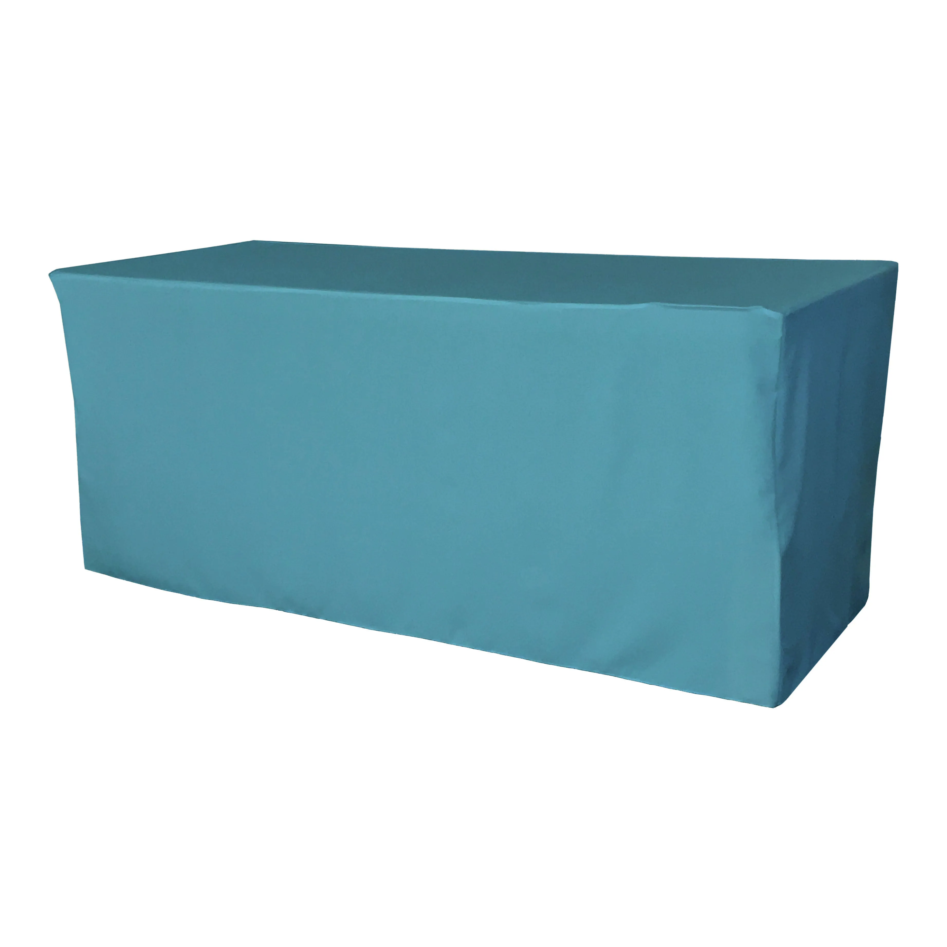 Polyester Poplin Fitted Tablecloth 96 by 30 by 30-Inch