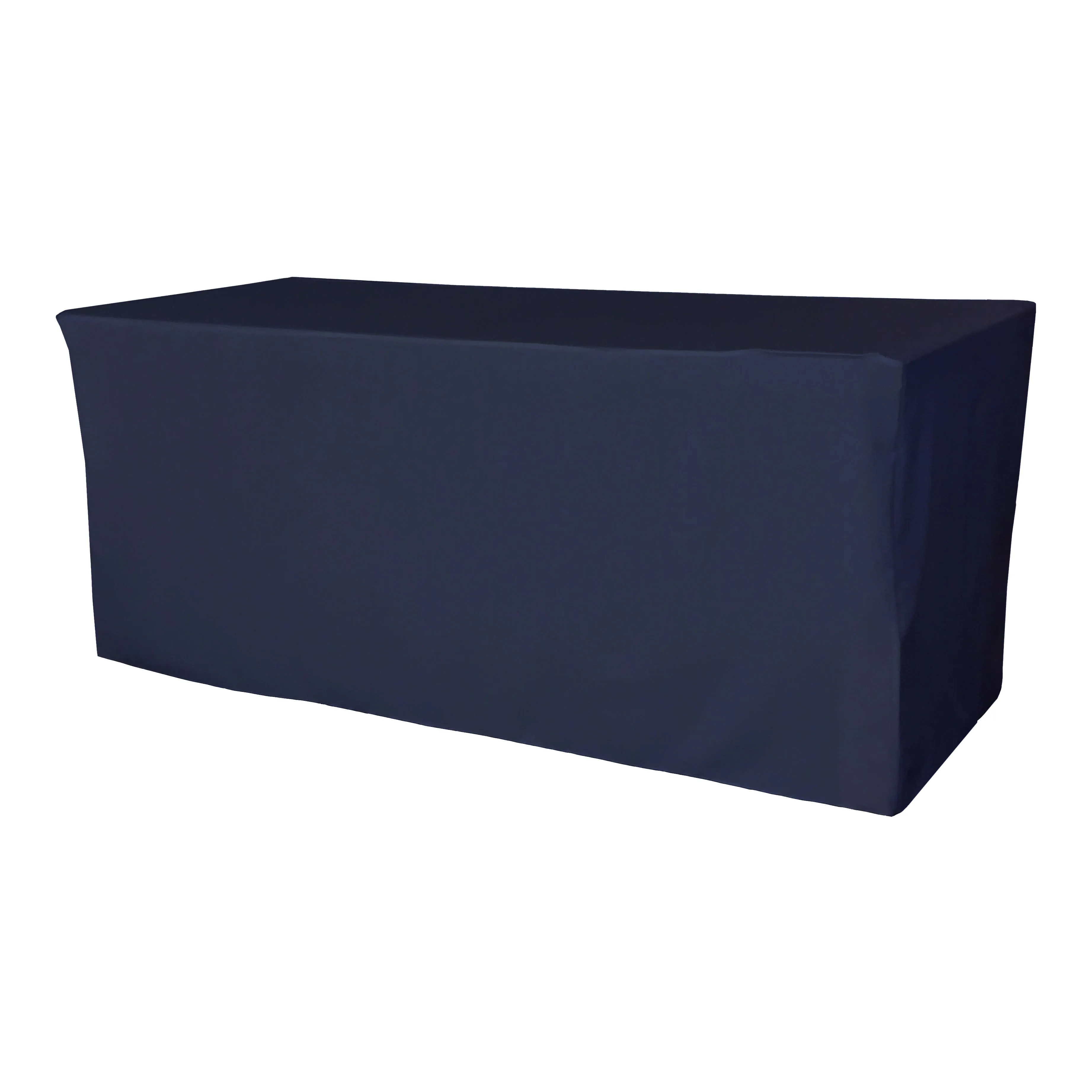 Polyester Poplin Fitted Tablecloth 96 by 30 by 30-Inch