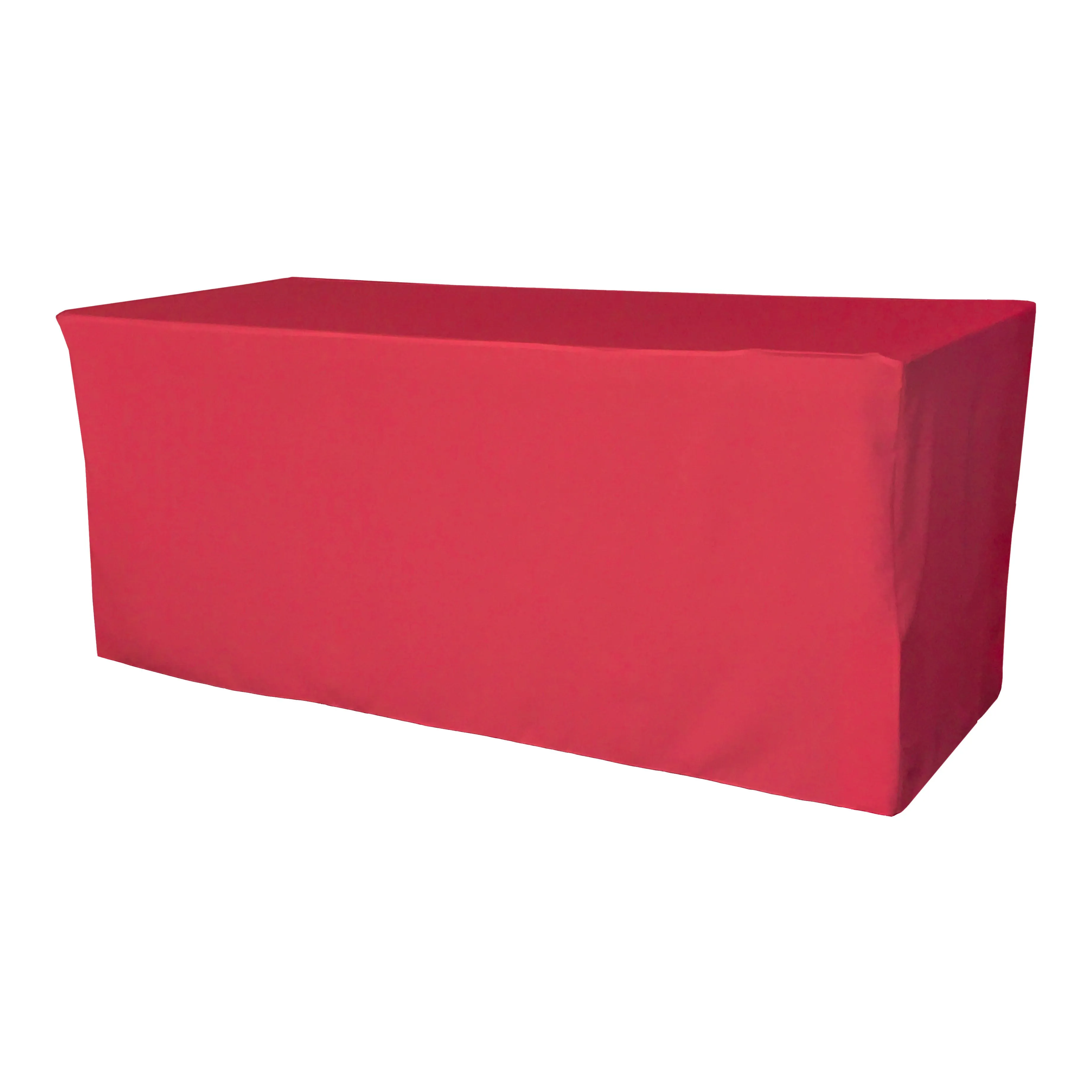 Polyester Poplin Fitted Tablecloth 96 by 30 by 30-Inch