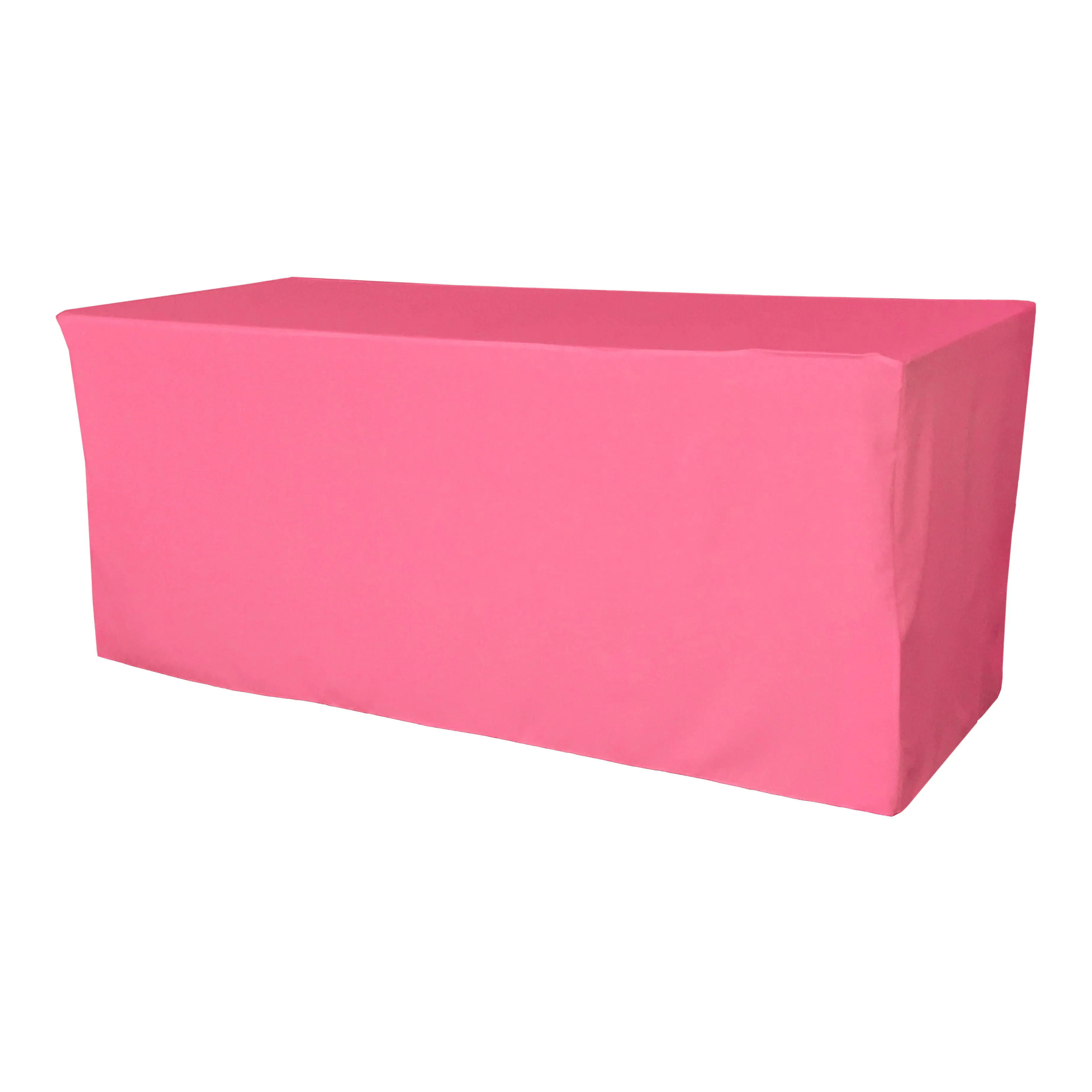 Polyester Poplin Fitted Tablecloth 96 by 30 by 30-Inch