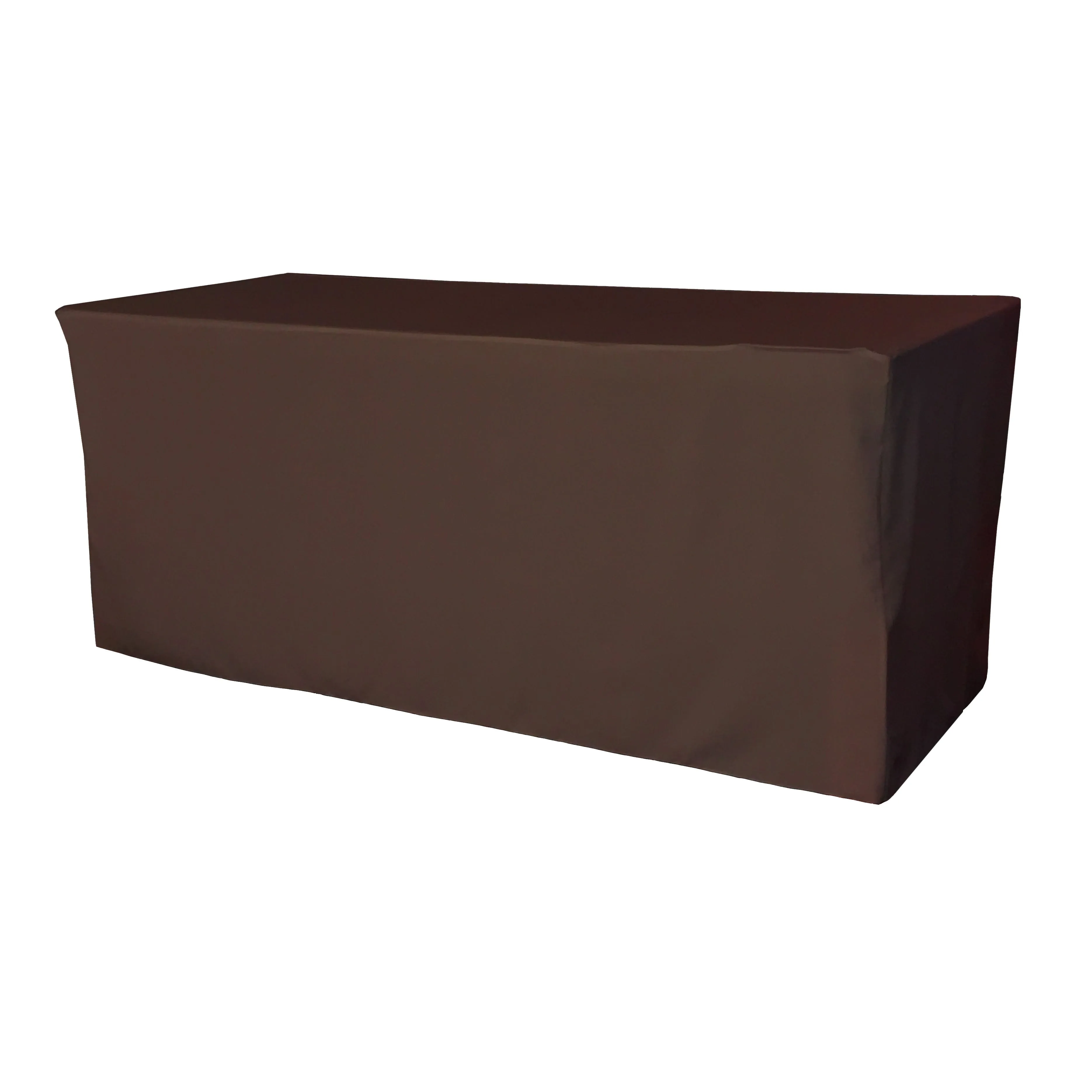 Polyester Poplin Fitted Tablecloth 96 by 30 by 30-Inch