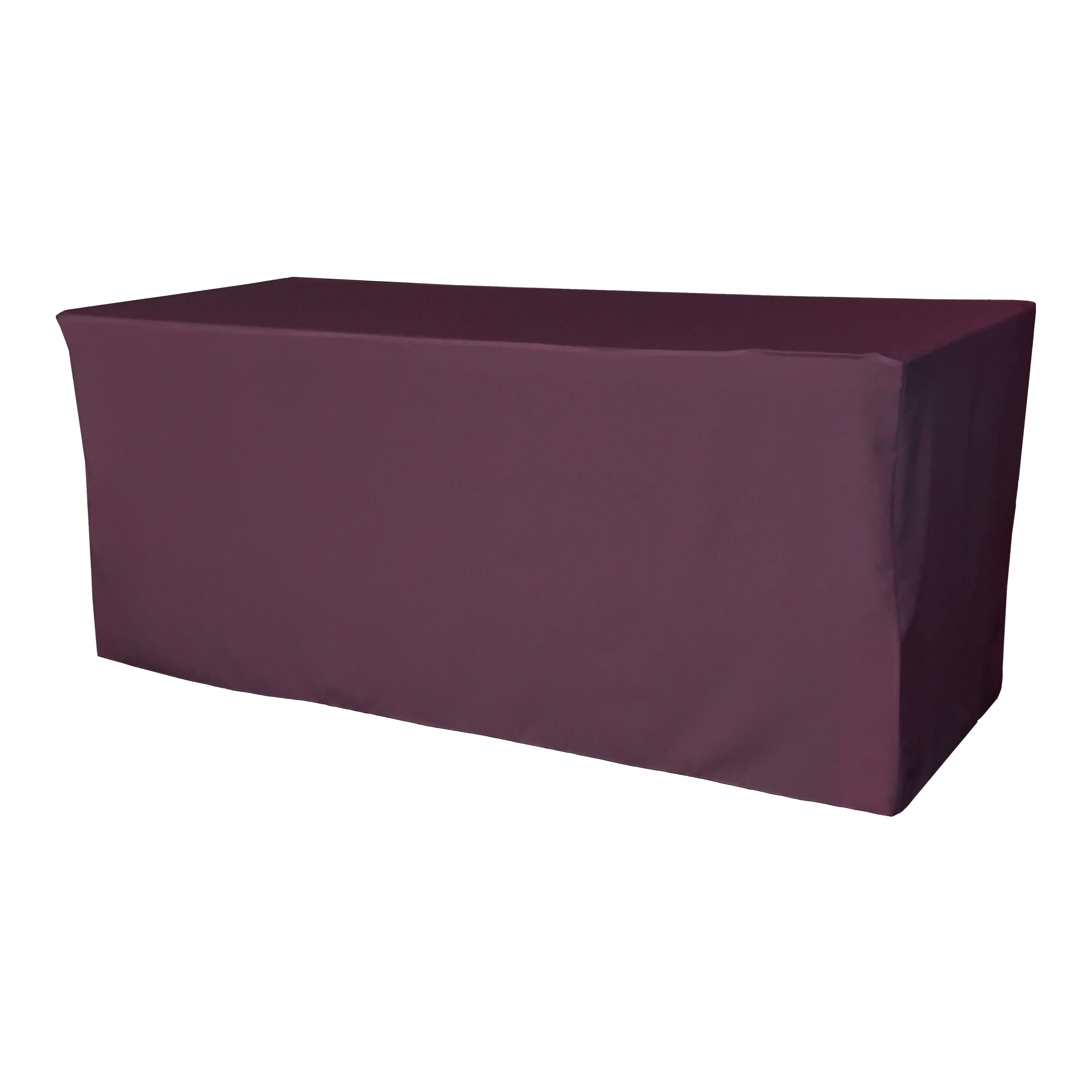 Polyester Poplin Fitted Tablecloth 96 by 30 by 30-Inch