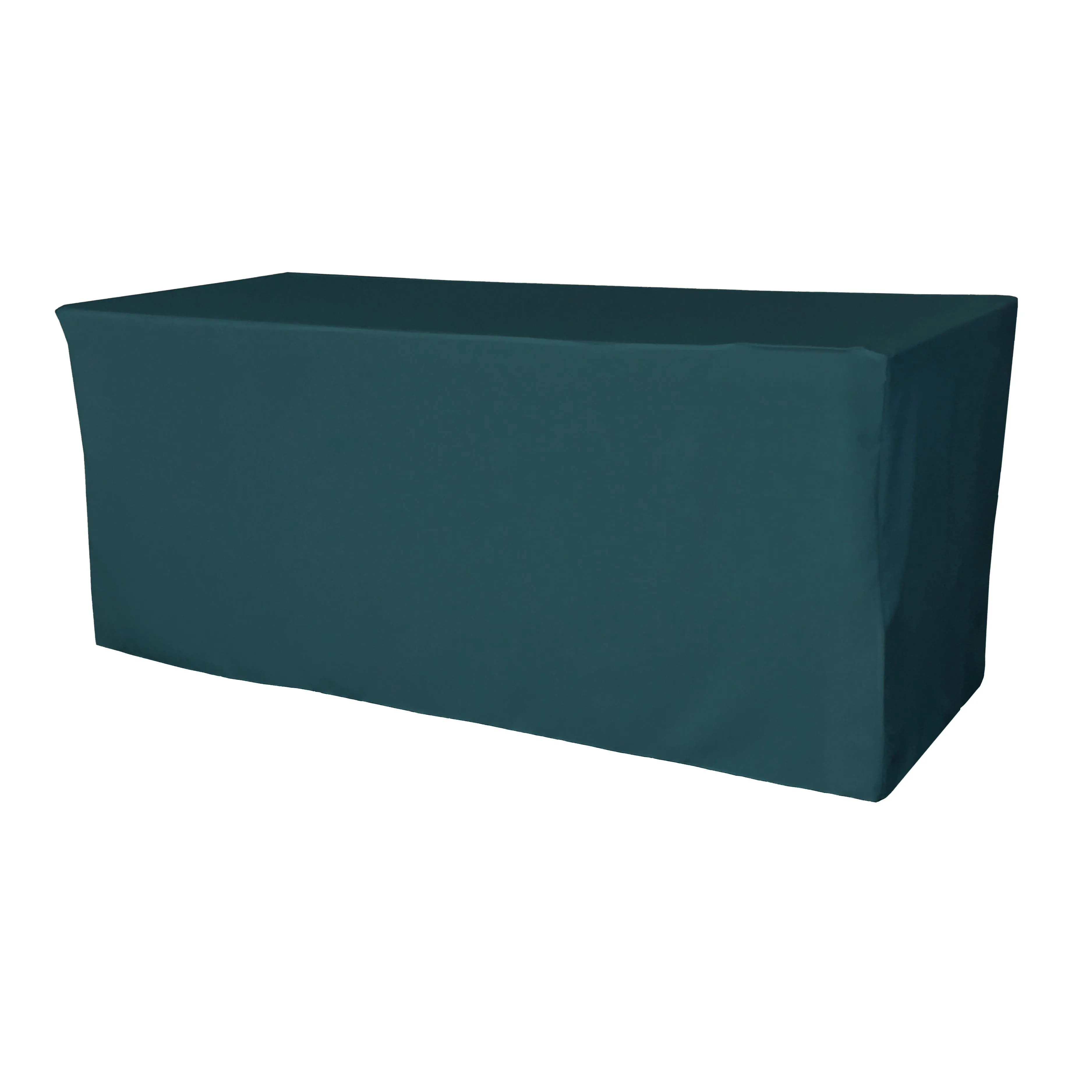 Polyester Poplin Fitted Tablecloth 96 by 30 by 30-Inch