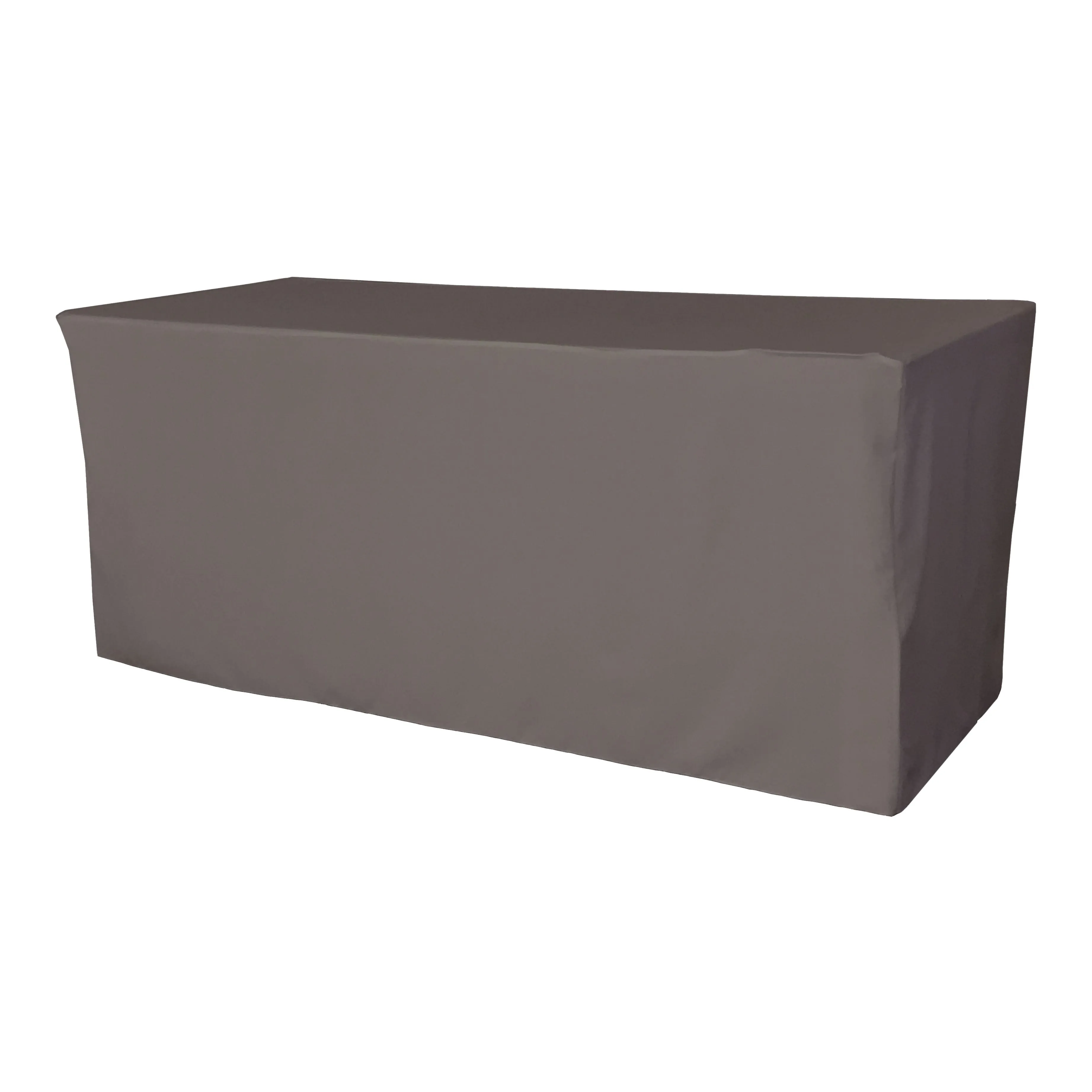 Polyester Poplin Fitted Tablecloth 96 by 30 by 30-Inch
