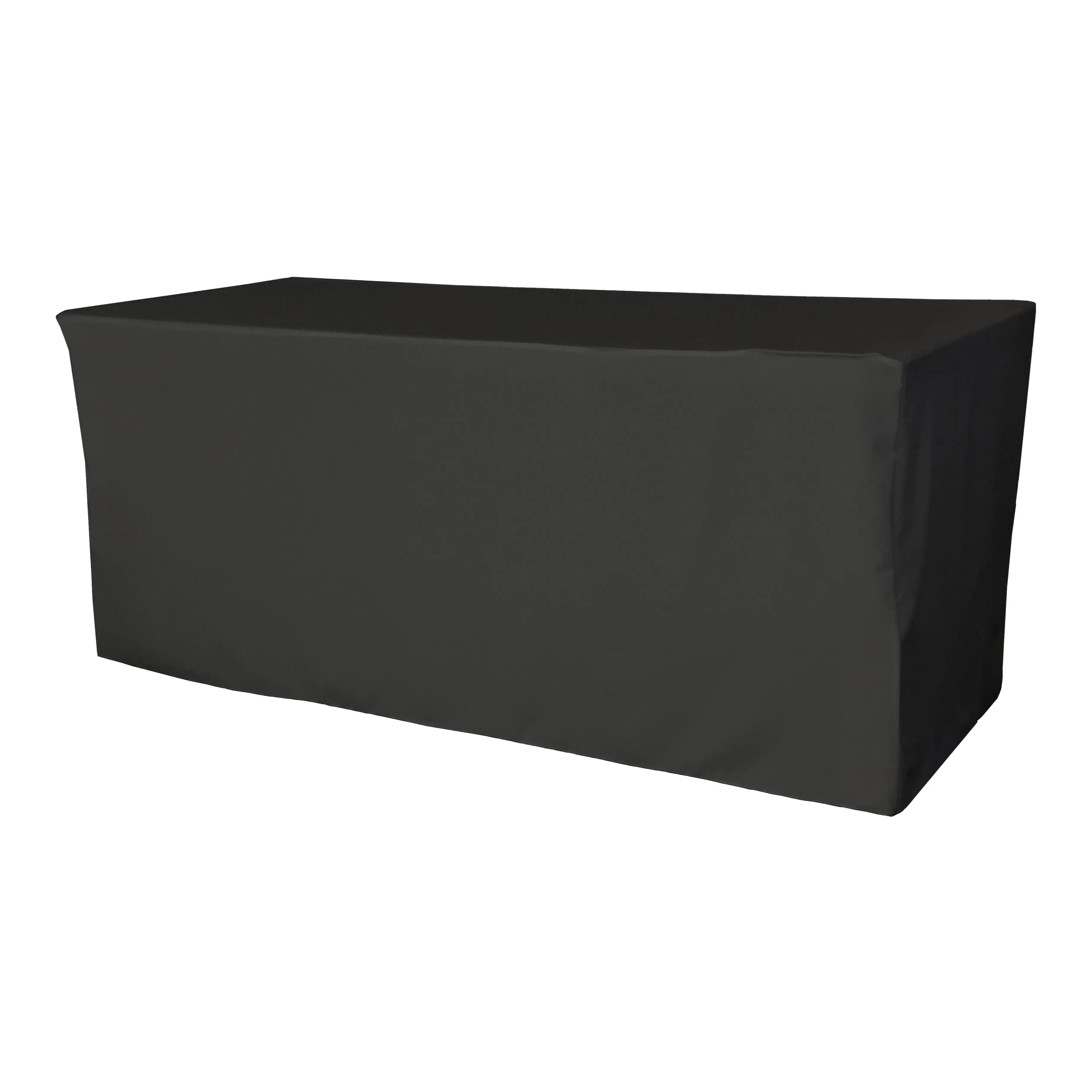Polyester Poplin Fitted Tablecloth 96 by 30 by 30-Inch
