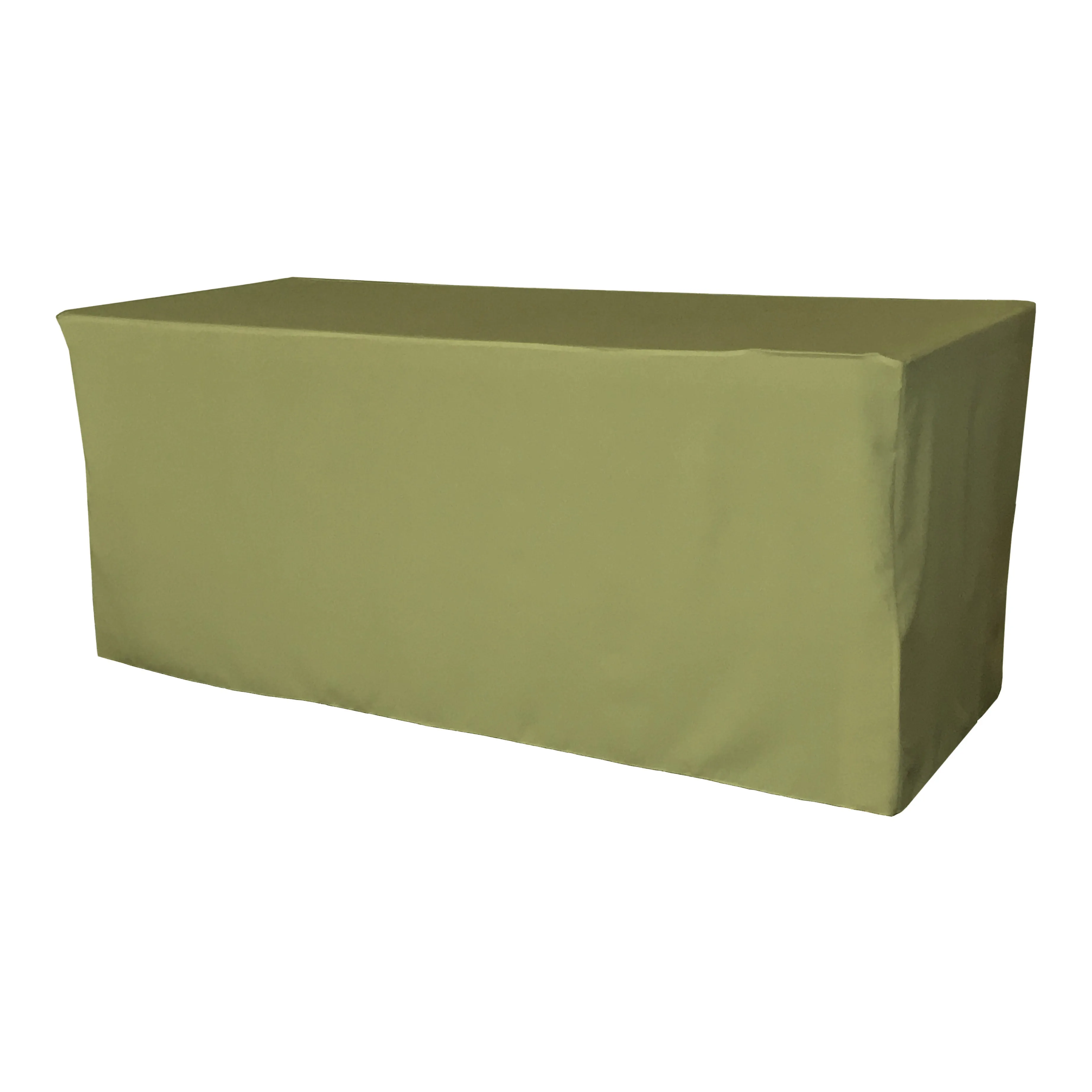Polyester Poplin Fitted Tablecloth 96 by 30 by 30-Inch